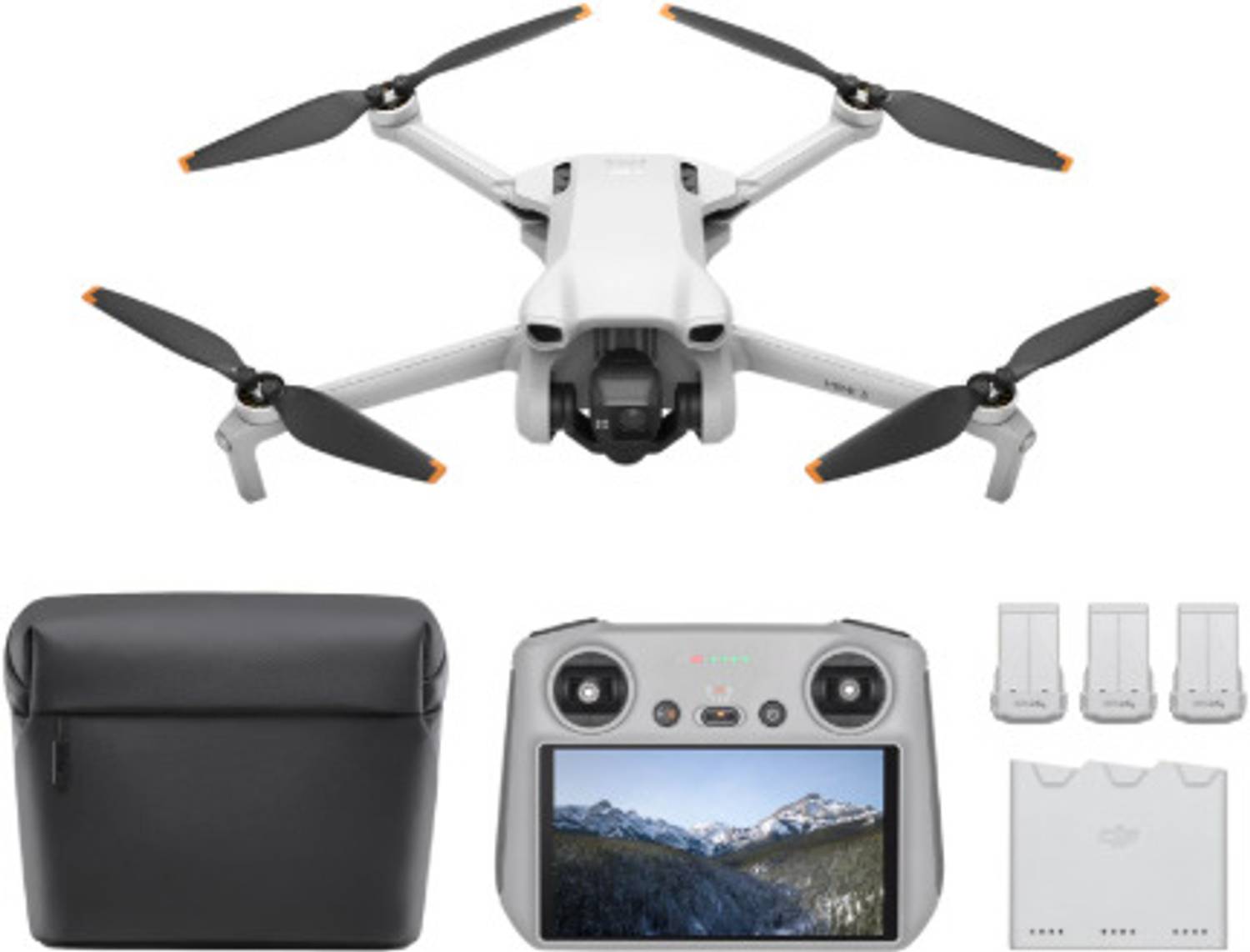 Pranshi Nano Glass for Mini 3 Fly More Combo (DJI RC), Drones with Camera for Adults 4K, 3 Batteries - Copy (5)