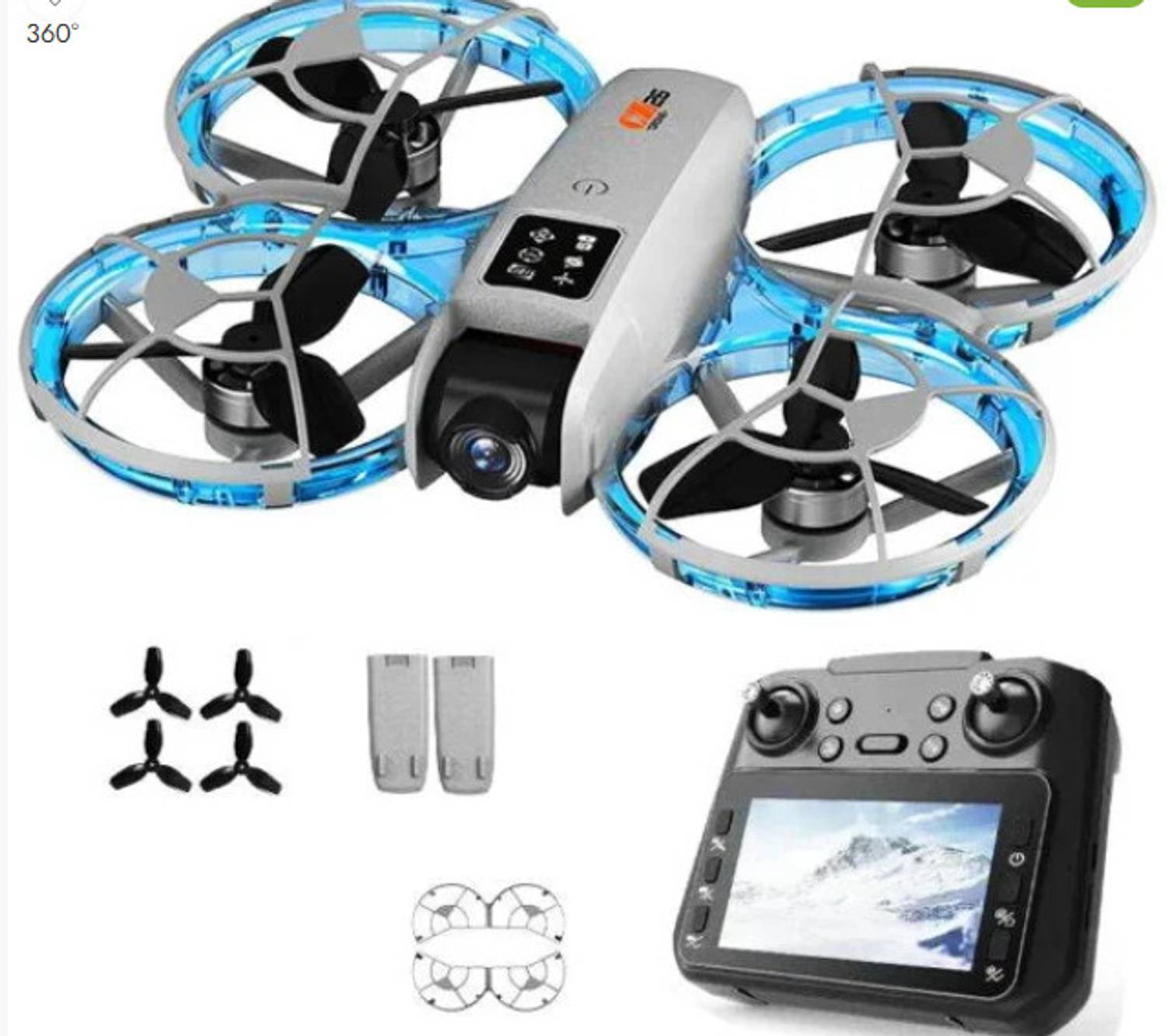 Pranshi Tempered Glass Guard for DJI Mini 4 Pro (DJI RC 2), Folding Mini-Drone 4K HDR Video Camera, Under 0.549 lbs 249 g, 34 Mins Flight Time, 20 km Transmission Distance, MOIAT Certified - UAE Version (Renewed)..
