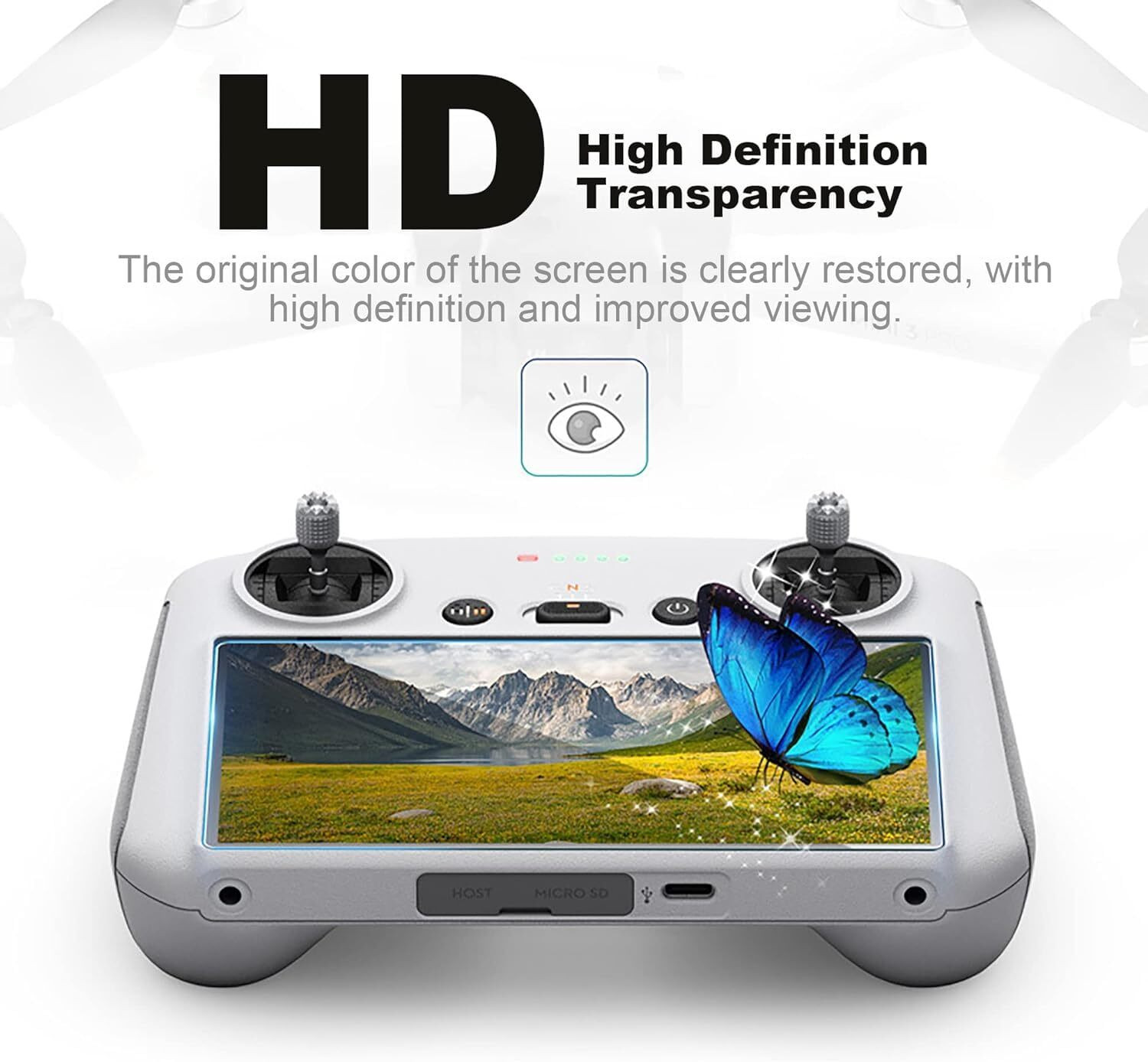 Image of SAIFIANDSONS Tempered Glass Guard for 29ER-Dji MINI 5 PRO-P-1] 9H Screen Protector Guard |Full Screen Coverage