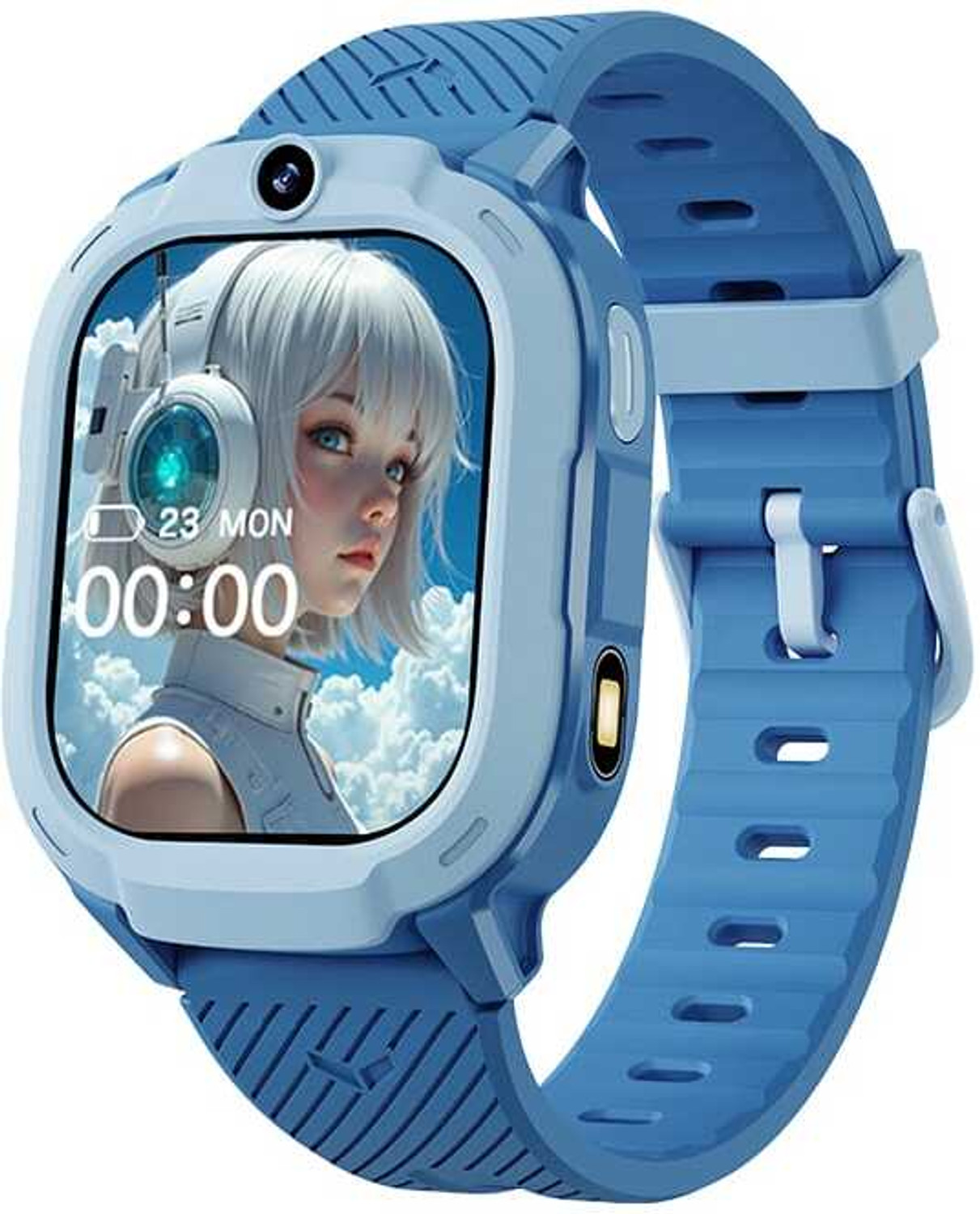 Image of chronix Edge To Edge Tempered Glass for LAGENIO K9 Premium 4G Kids Smartwatch with GPS Tracker, HD Video Calling, SOS Alert & Waterproof.for 3-12 Boys and Girls