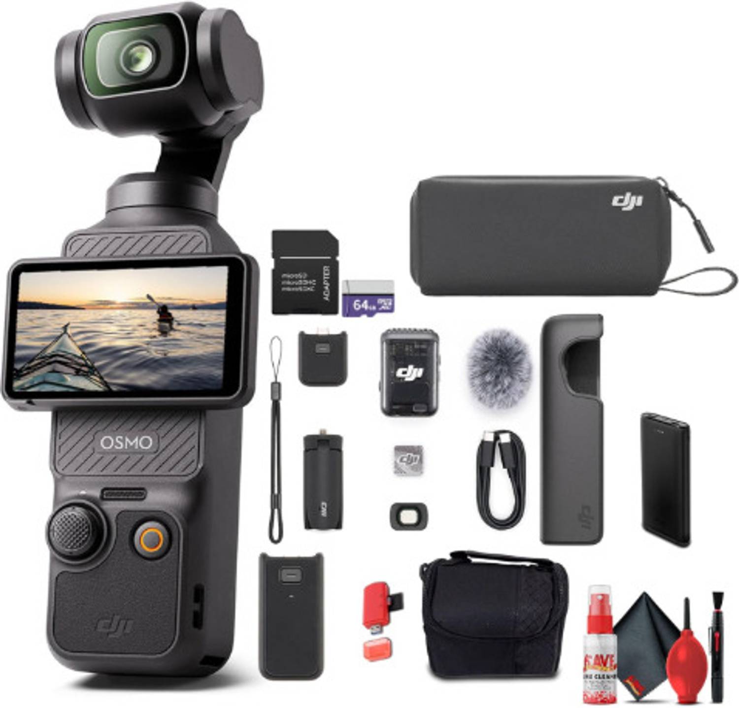 Pranshi Nano Glass for DJI Osmo Pocket 3 vlogging camera with 1" Sensor, ActiveTrack 6.0, & Stereo Recording