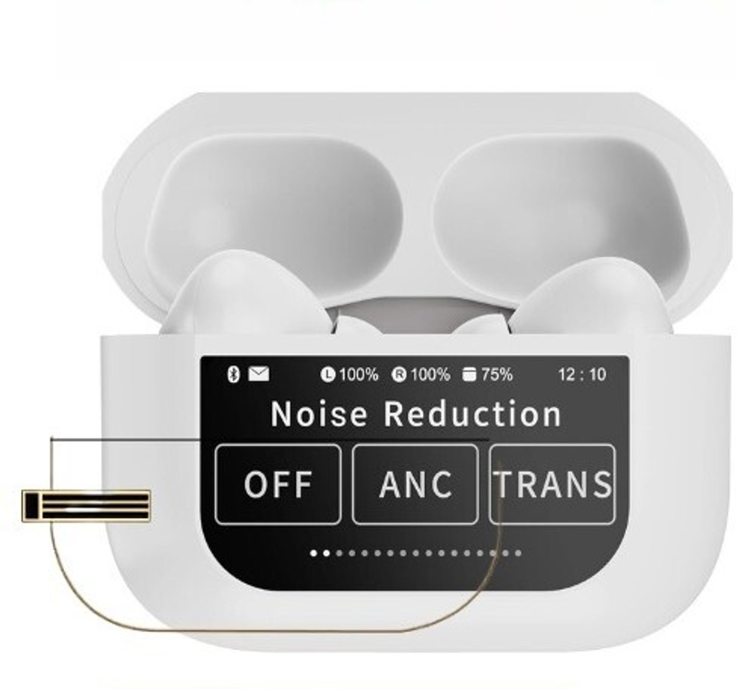 Image of Trendguru Earbuds Impossible Screen Guard for AirPods Pro With a Screen Dumb - Copy (5)