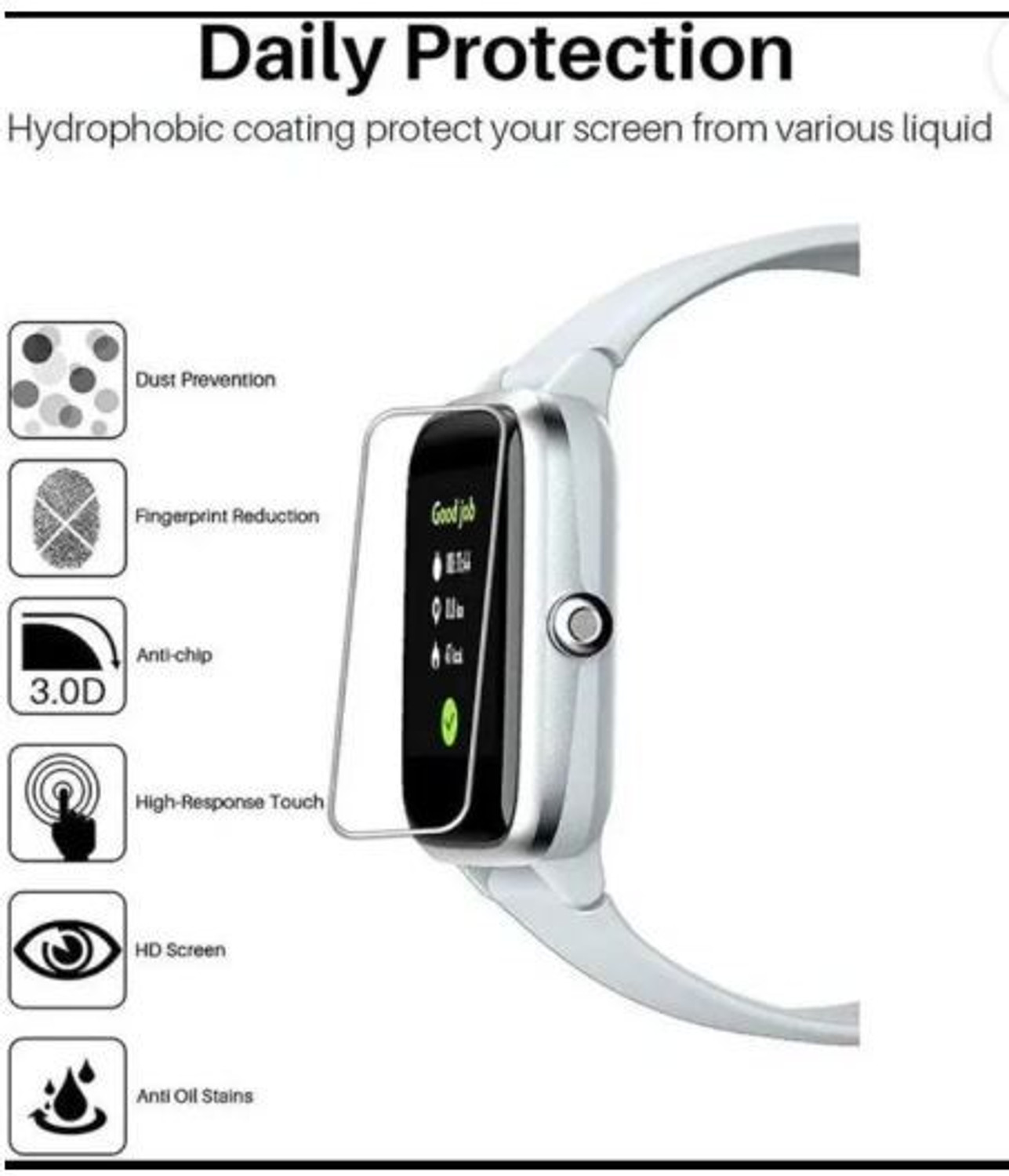 Image of SSRB Nano Glass for APPLE T800 Ultra Smart Watch with Beautiful Strap, Bluetooth Calling Smart Watch, 1.99 Touch Display with Fitness & Outdoor, Health & Medical Tracker 8 Unique UI Interactionn