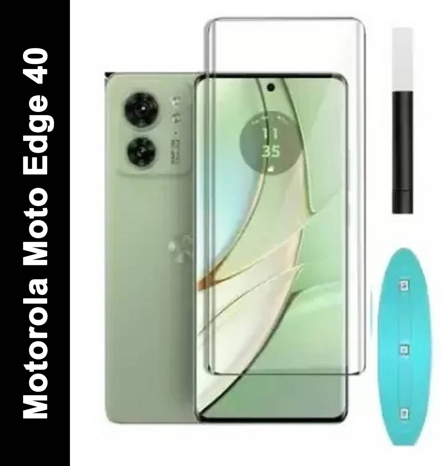 Sarju Edge To Edge Tempered Glass for Motorola Edge 40, Motorola