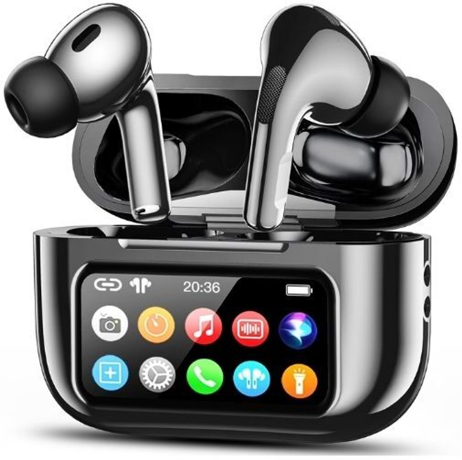 Image of Stylix Nano Glass for Touch Screen Air-Pods, Features Introducing our latest innovation in audio technology in-ear headphones with a screen display.