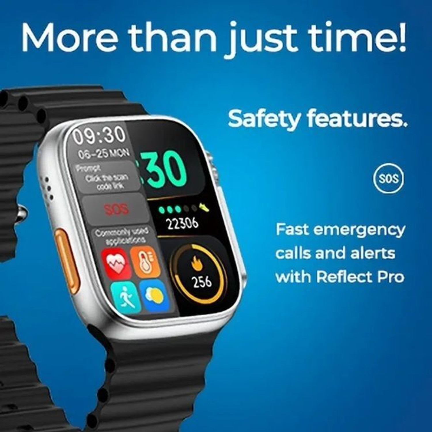 Image of MAHAGURU T800 BT watch 2in Big Screen Sunlight Proof Display Music Play Insta WA Notifier Smartwatch