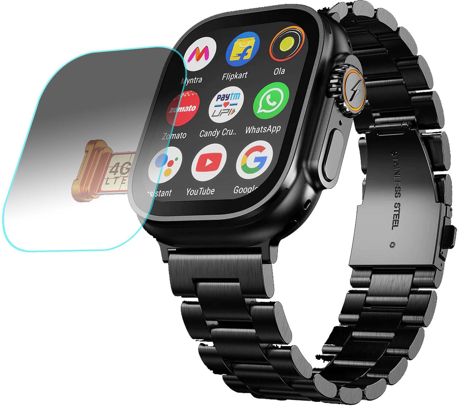 TWUAOP Screen Guard for FIRE BOLTT ORACLE SWITCH SMARTWATCH (Pack