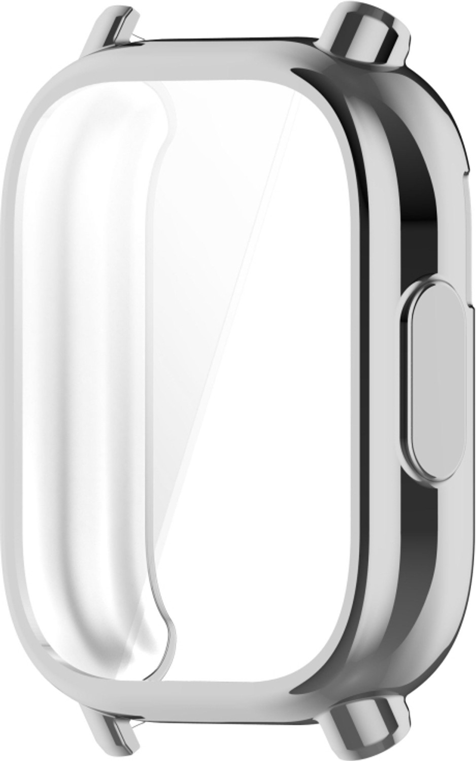 Image of KAZUKI Screen Guard for Redmi Watch 5 Active Electroplated TPU Full Coverage Watch Protective Case (Silver) (Pack of 1)
