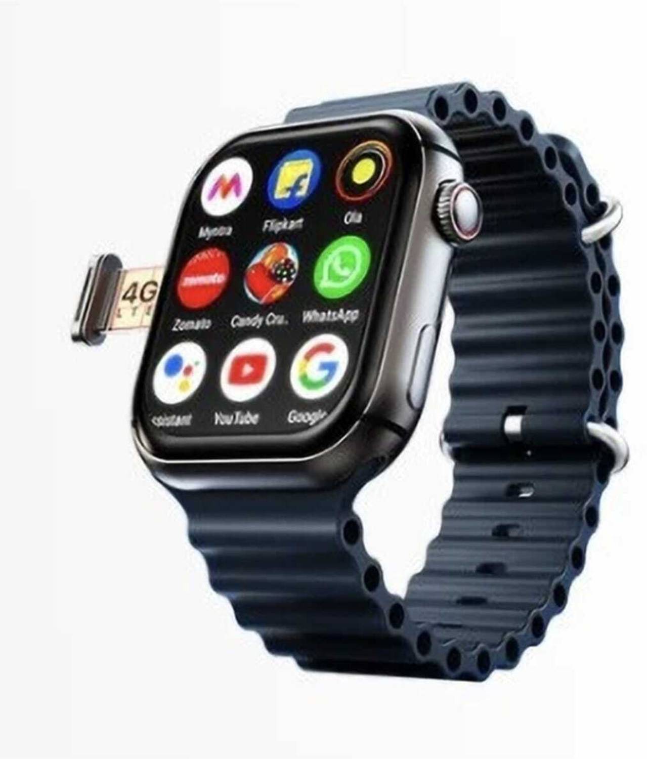 Anant Nano Glass for Smart Watch with Alexa Built-in, 1.83" HD Touchscreen & Fitness Tracker with Message Call Function, 120+ Sport Modes, IP68 Waterproof, 24/7 Heart Rate/Sleep Monitor, for Android iPhone (Black).117