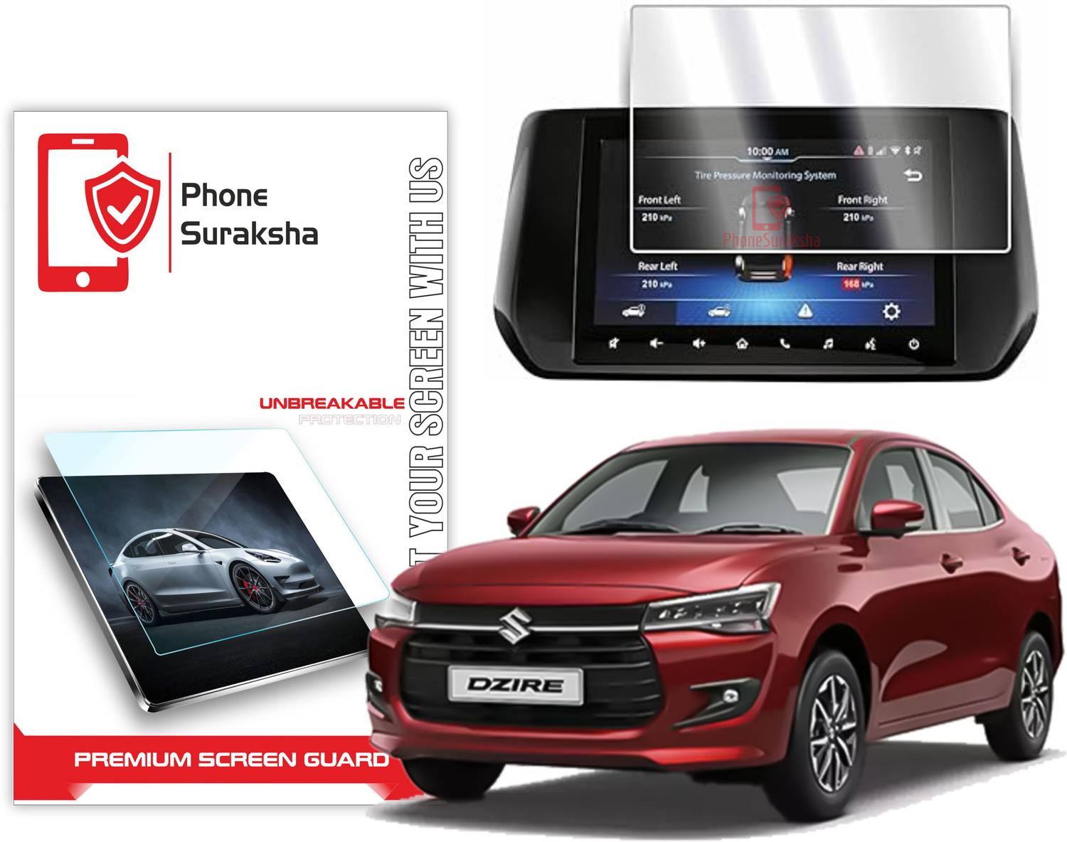 link plus Screen Guard for NEW MARUTI SUZUKI DZIRE ZXI / ZXI+ [9