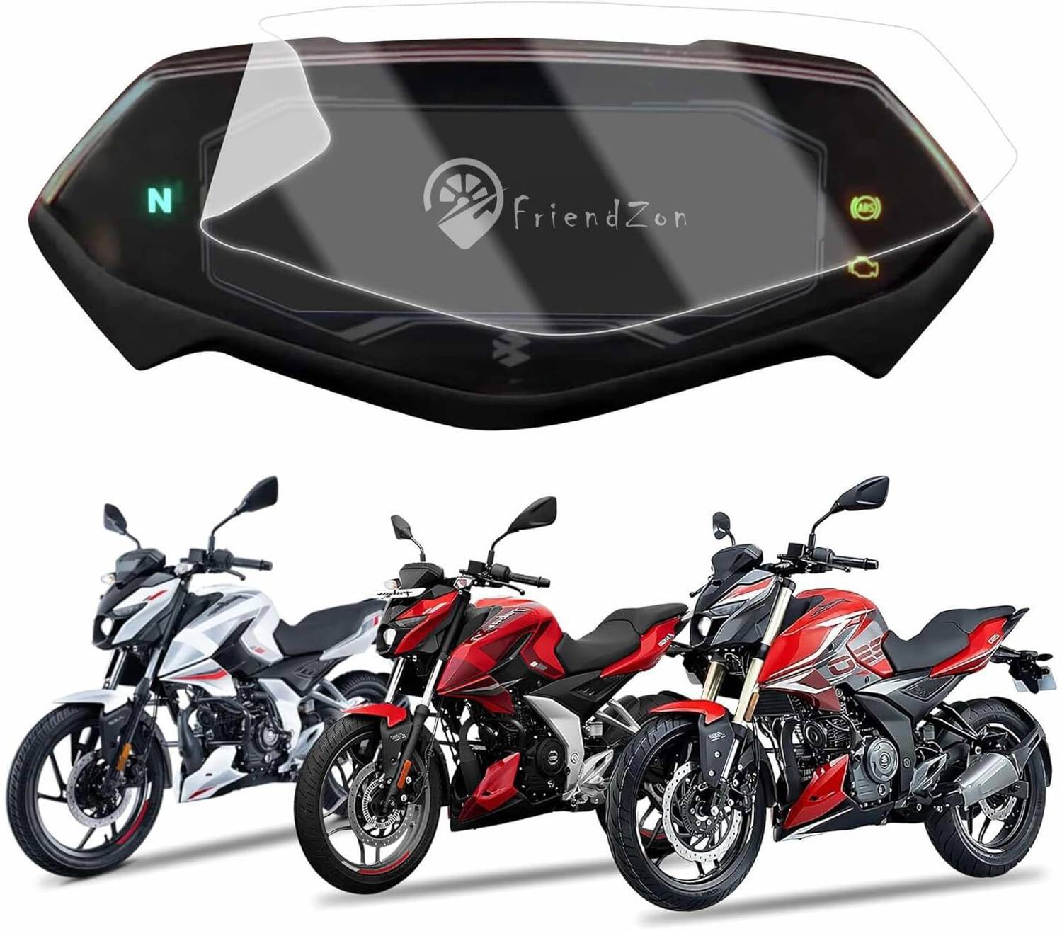 FriendZon Screen Guard for Bajaj Pulsar N150 N160 N250 2024
