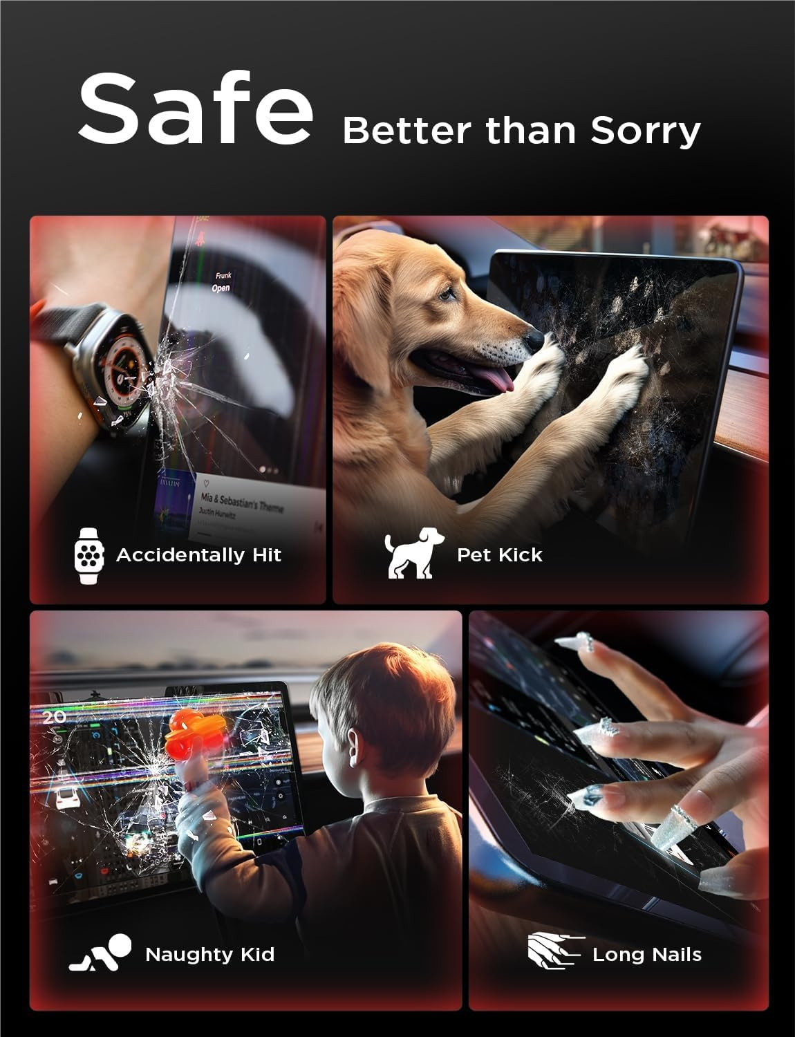 Image of spartan shield Screen Guard for HYUNDAI CRETA E, 12.3 INCH CRETA AFTERMARKET INFOTAINMENT + 10.25 DIGITAL INSTRUMENT CLUSTER PROTECTOR, BASE MODEL, Car Display Accessories 2024 [Not Tempered Glass]
