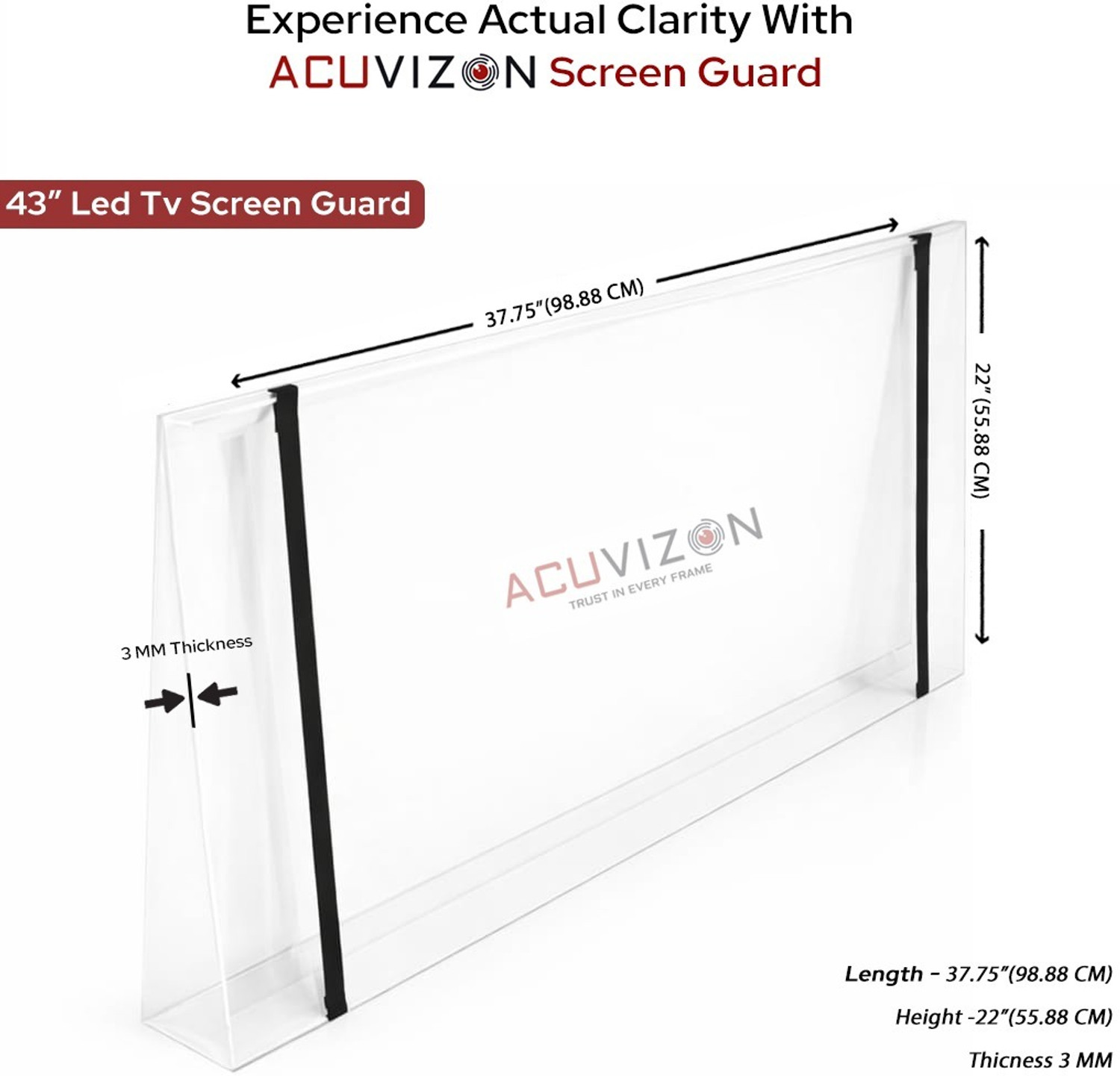 Image of ACUVIZON Screen Guard for LED TV 43''