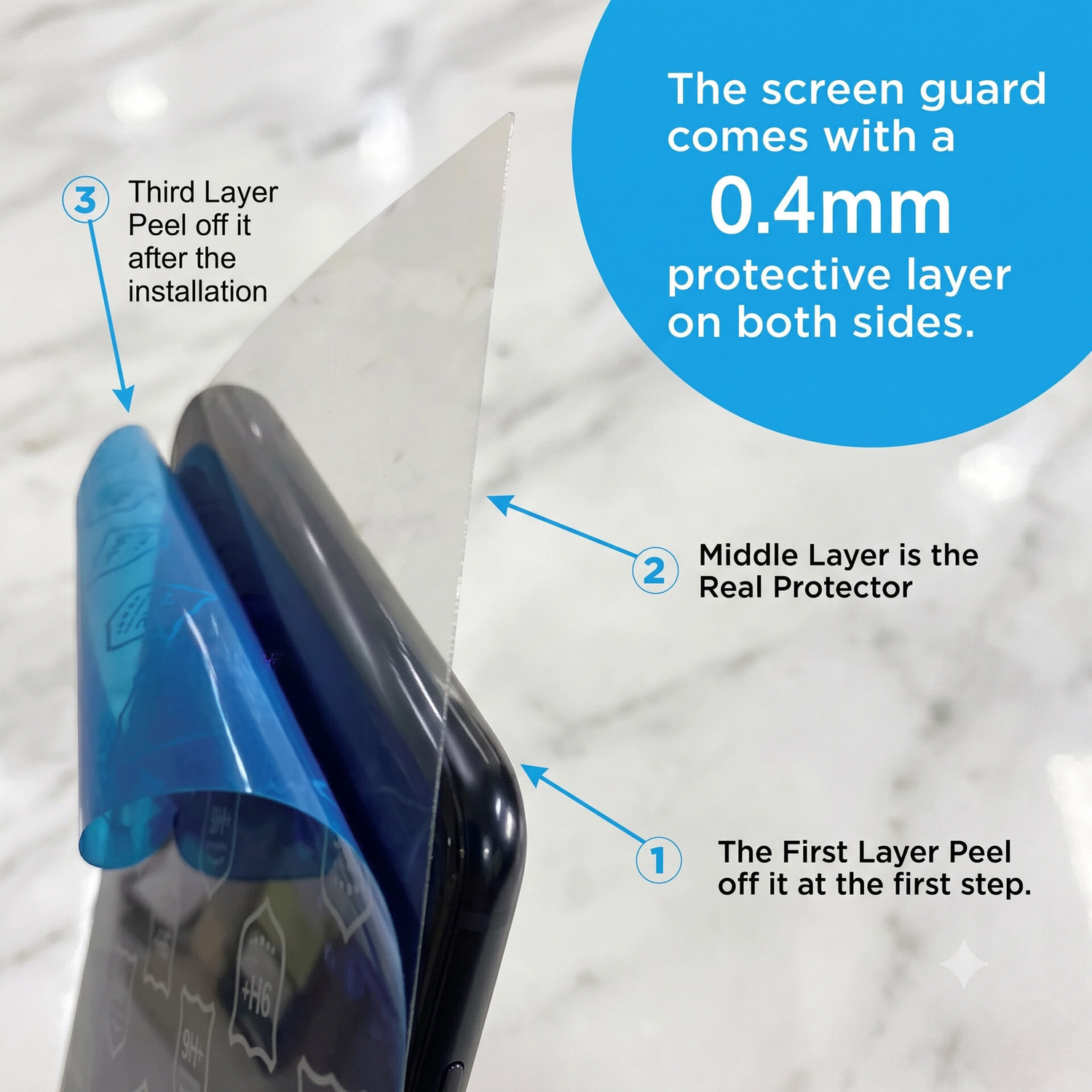 Image of VANTAGEARMOR Edge To Edge Screen Guard for MSI PL62 7RC-060XIN Laptop, 15.6 inch Display Protector, 9H Hardness | 3 Layer Ultra Protection | Perfect Fit | Bubble Free, NOT TEMPERED GLASS