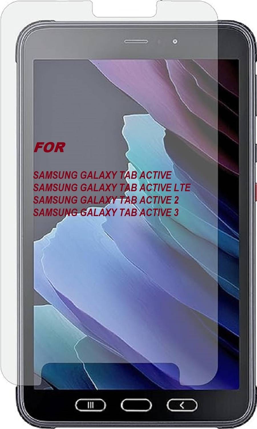 TELTREK Screen Guard for Samsung Galaxy Tab Active2 (SMT395) , Samsung Galaxy Tab Active ( SMT360), Samsung Galaxy Tab Active 3 (SMT575) 8 Inch