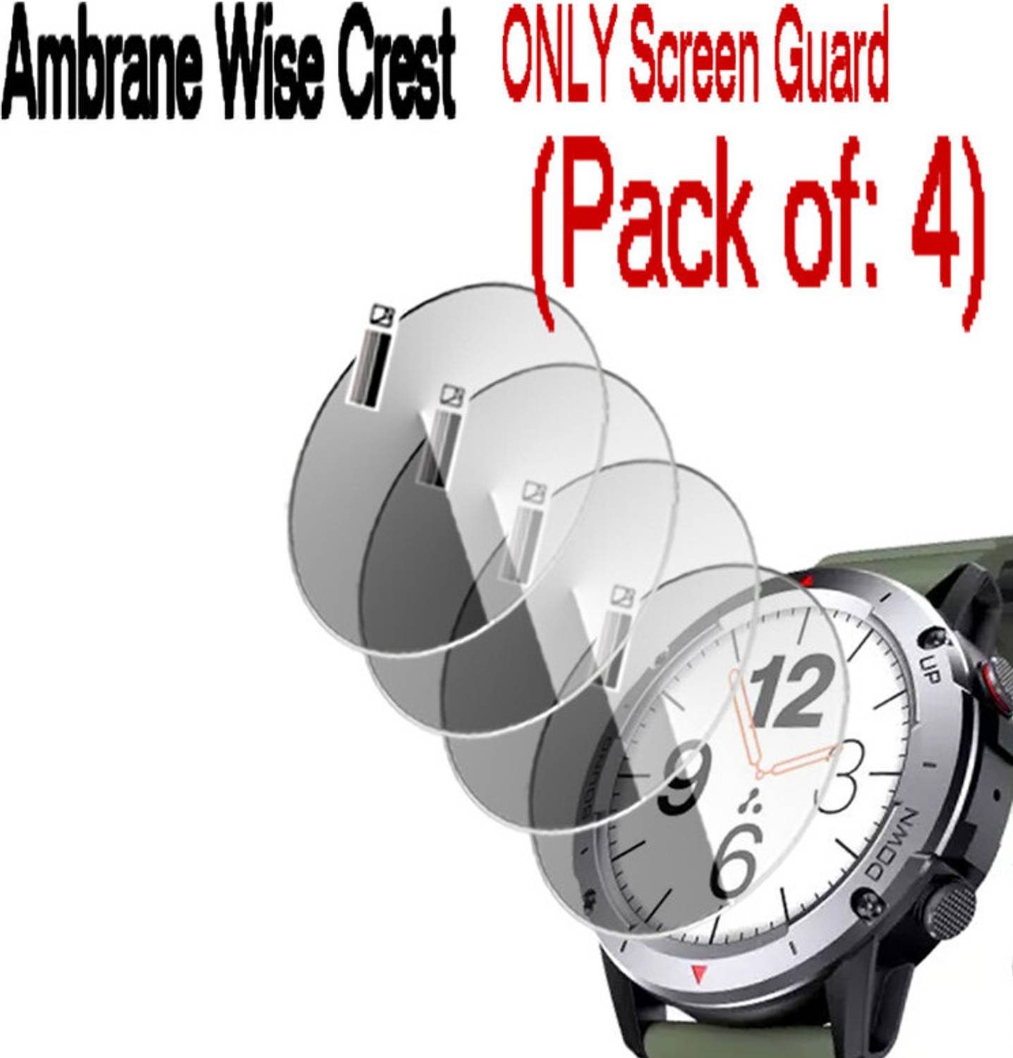 daffin Screen Guard for Ambrane Wise Crest