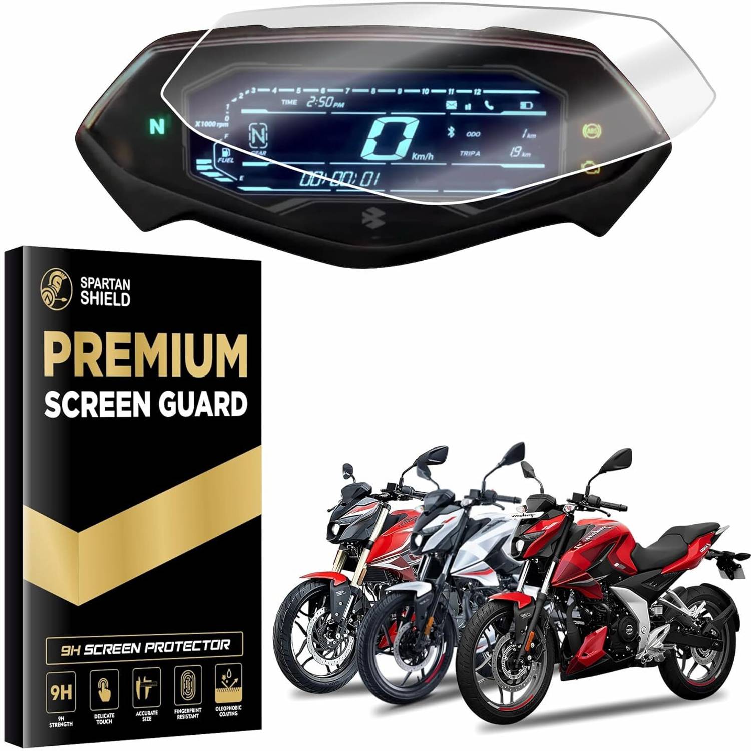 spartan shield Screen Guard for BAJAJ PULSAR N150 N160 N250 FACEL