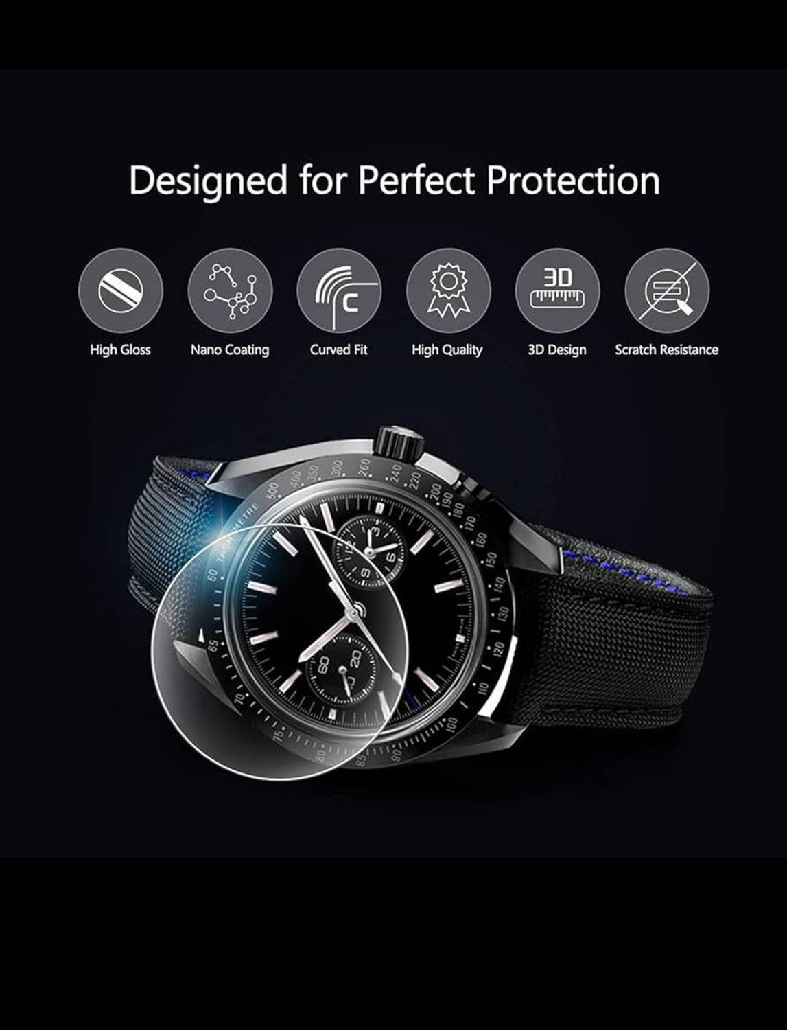 Image of Tisla Screen Guard for TITAN,TIMEX,DANIEL KLEIN, HMT,CARTIER AND SONATA 00.00224