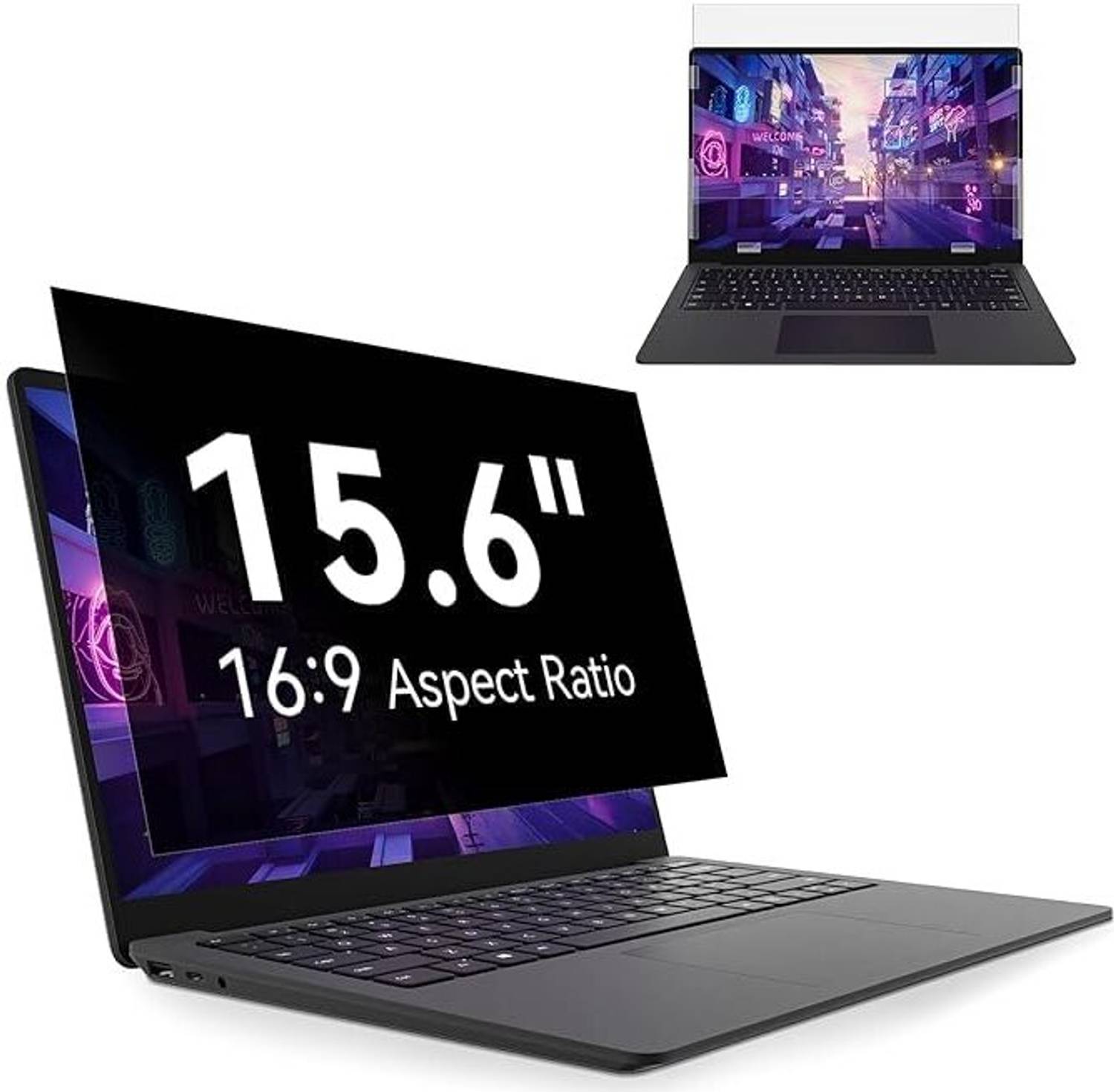 PhoneMistry Screen Guard for 15.6 inch Laptop HD CLEAR Guard, Compatible with, HP, Dell, Lenovo, Acer, ASUS, MSI And Other Standard 15.6 Inch Laptops (Pack of 1)