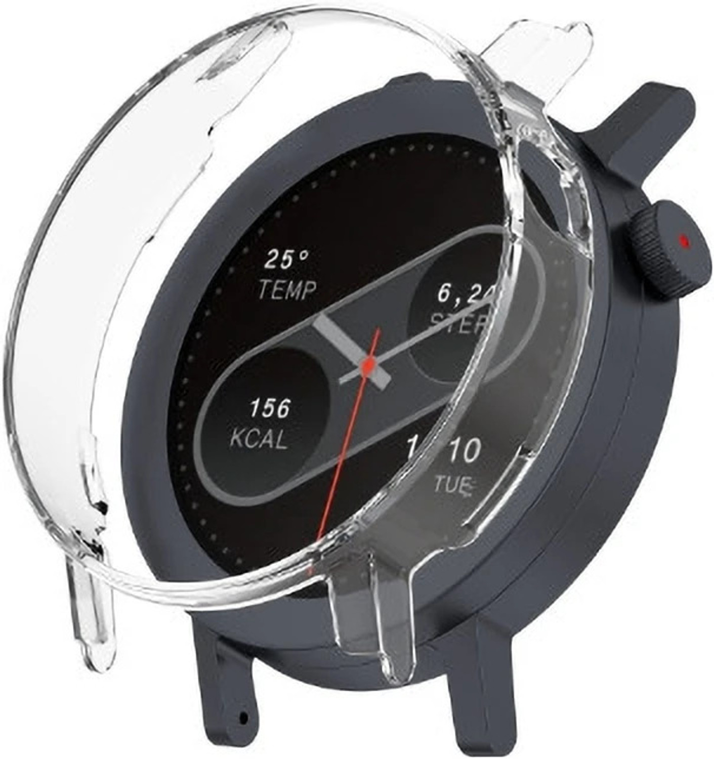 Image of KAZUKI Screen Guard for CMF Watch Pro 2 Half Package Hollow PC Watch Protective Case(Transparent)