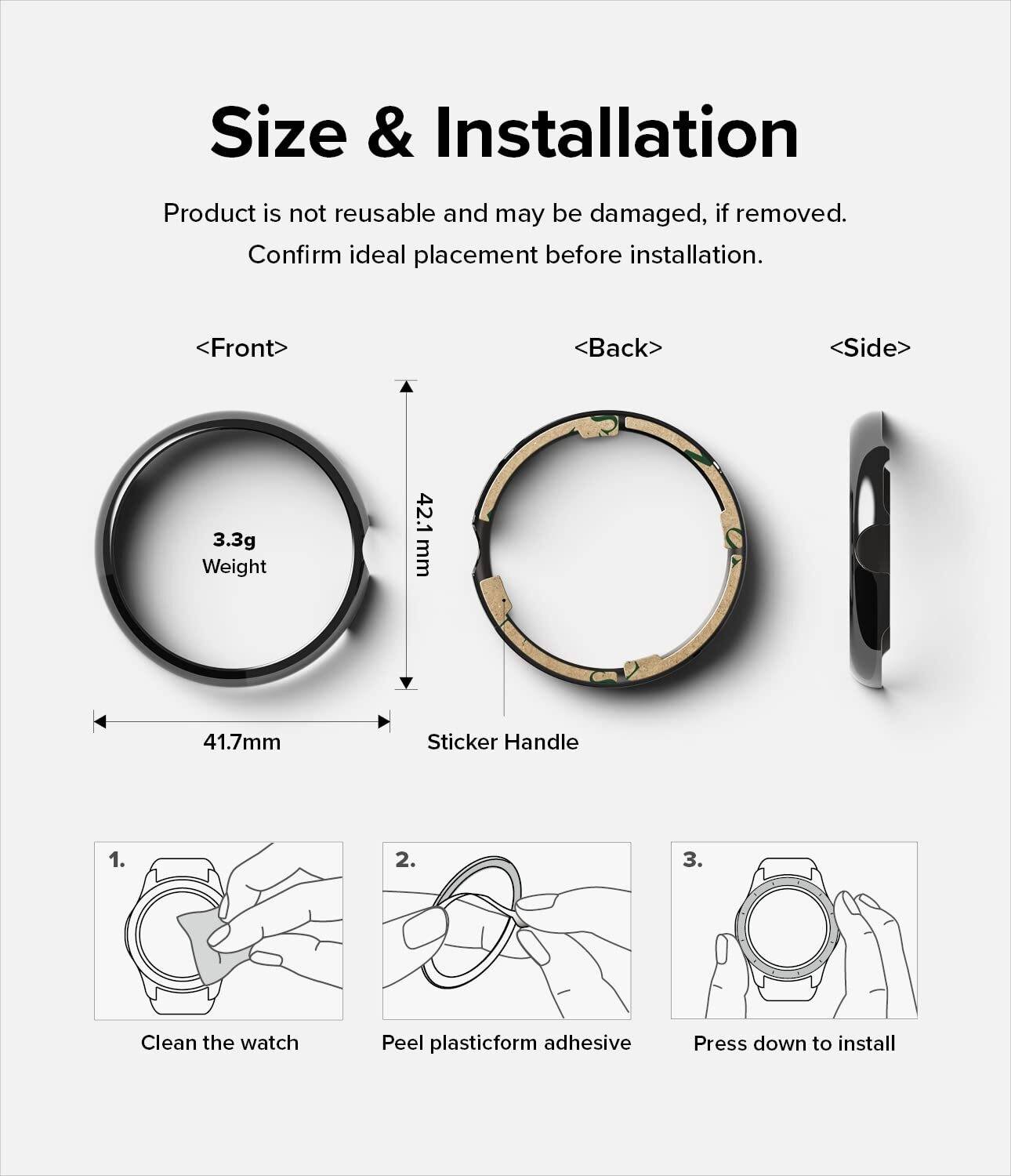 Ringke Screen Guard for Google Pixel Watch Pack of 1 - Image 5