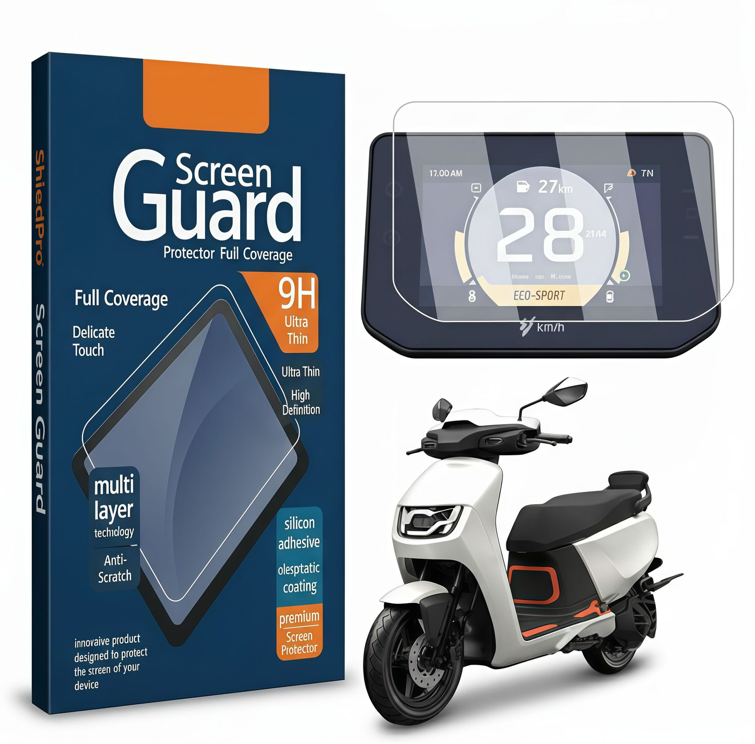 Image of FINCH Screen Guard for Hero Vida VX2 Plus, Hero Vida VX2 Plus 2025+, Vida VX2 Plus