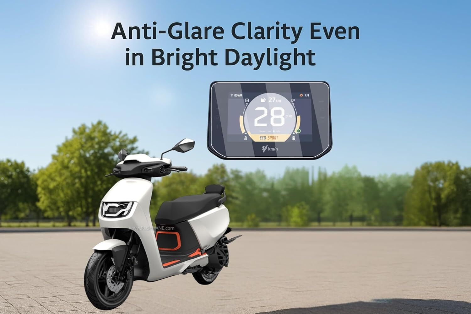 Image of FINCH Screen Guard for Hero Vida VX2 Plus, Hero Vida VX2 Plus 2025+, Vida VX2 Plus