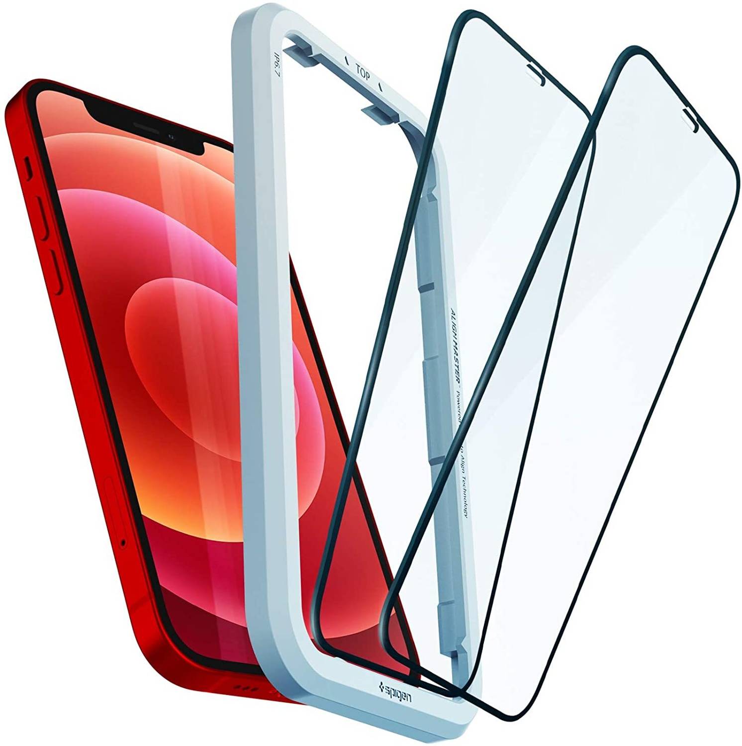 Spigen Screen Guard for Apple iPhone 12 Pro, Apple iPhone 12 (Pac