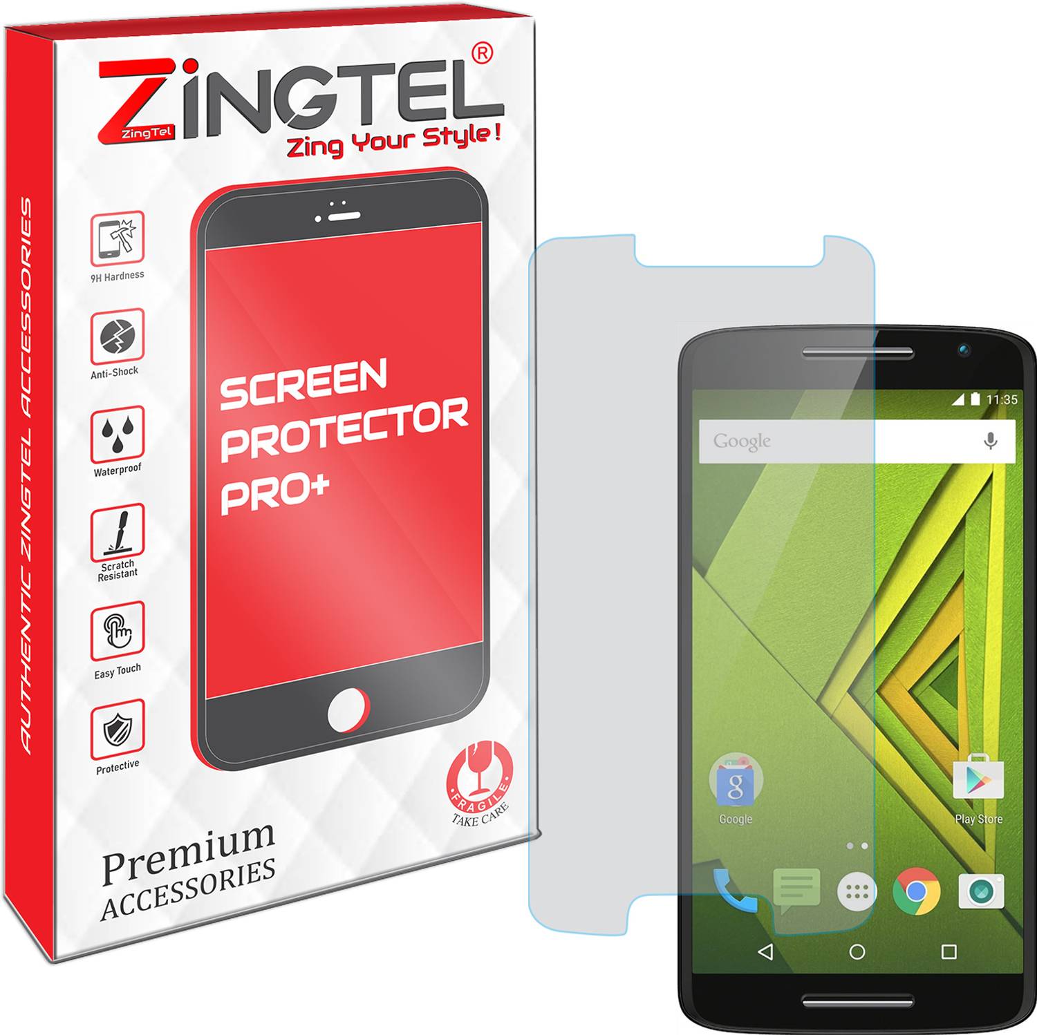ZINGTEL Screen Guard for Motorola Moto X Play (Pack of 1)