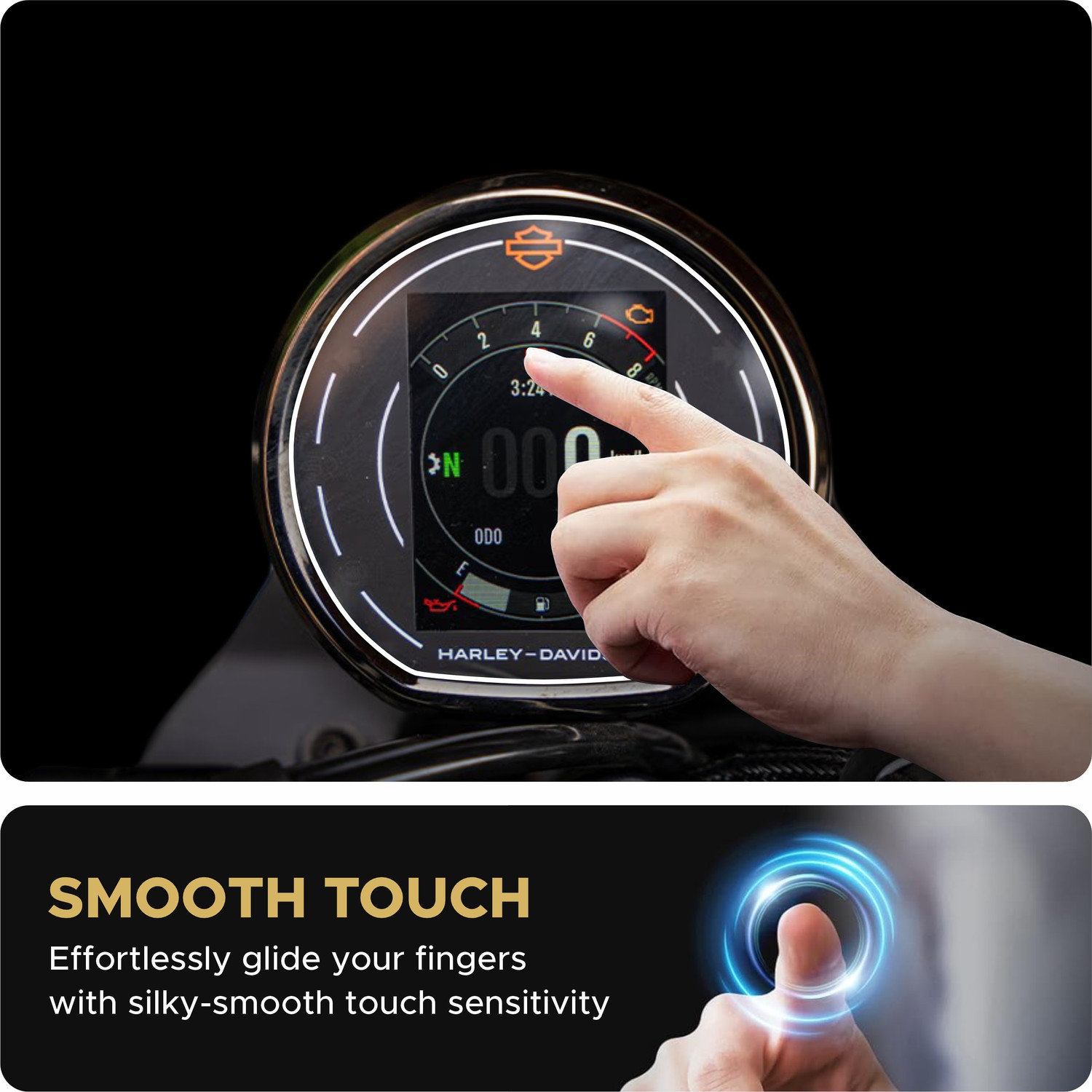 Image of spartan shield Screen Guard for 2024 HARLEY DAVIDSON X440 Bike 3.5 Inch TFT Instrument Cluster Display, DENIM VIVID S Accessories, 2023 HarleyX440 Protector [Not Tempered Glass]