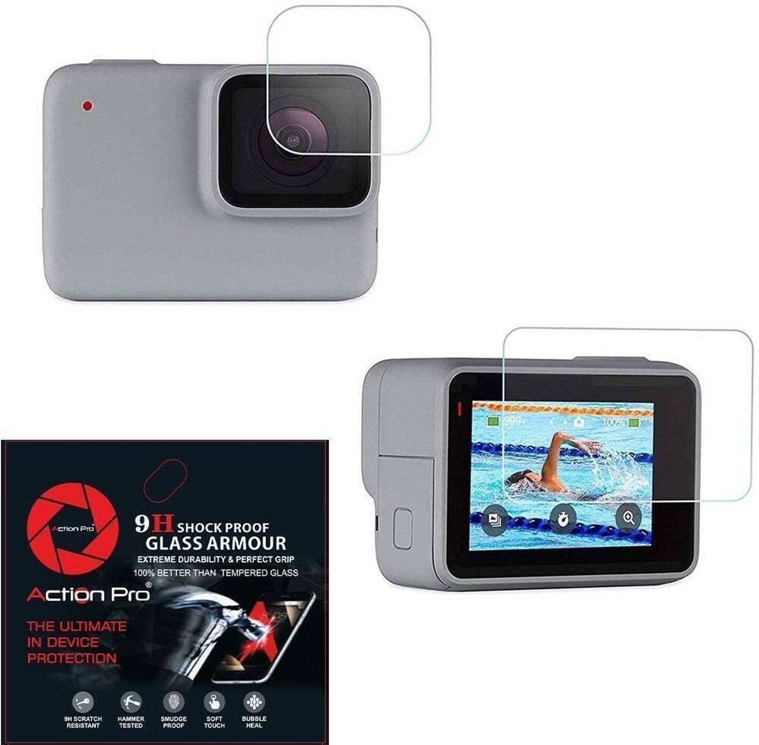Action Pro Screen Guard for GoPro Hero 7 White, GoPro Hero 7 Silver
