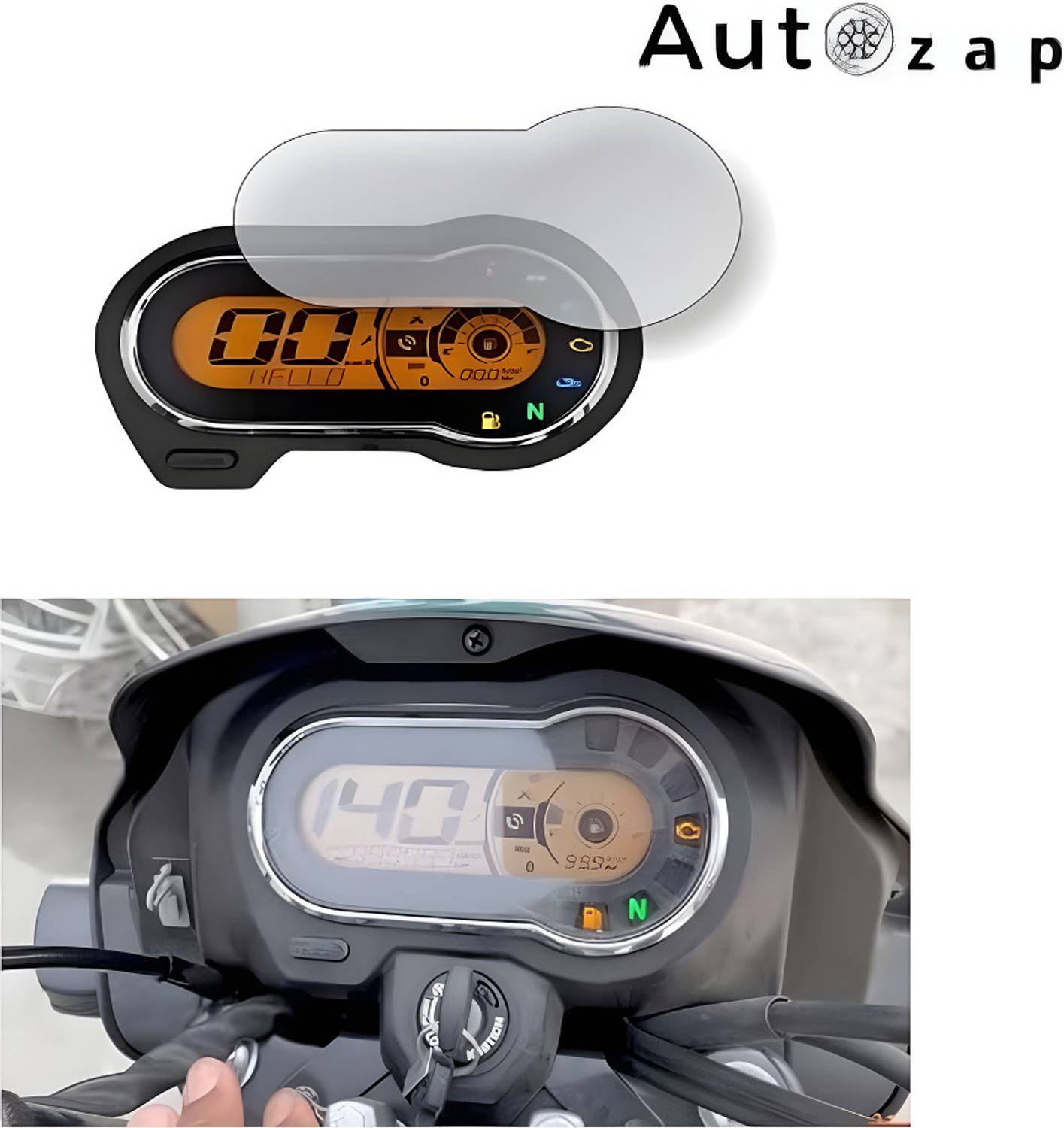 Autozap Screen Guard for Splendor Xtec