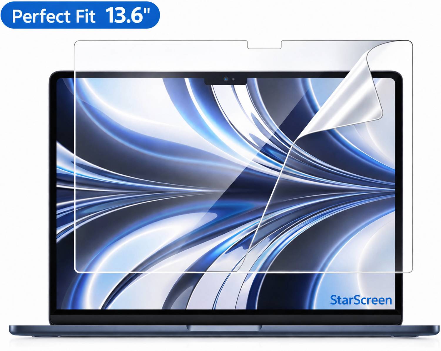 StarScreen Screen Guard for **Designed For:** Apple MacBook Air 13.6 Inch (M2 A2681, M3 A3113, M4 A3240, M5 2026) (Pack of 1) deal from flipkart