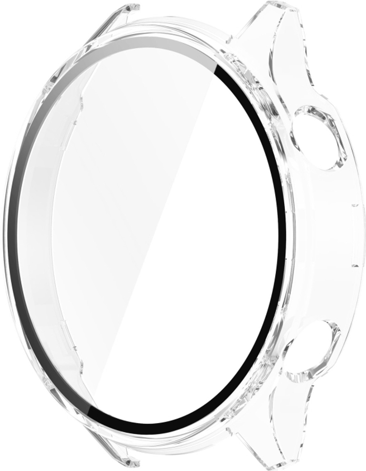Image of KAZUKI Screen Guard for OnePlus Watch 2R PC + Tempered Film Integrated Watch Protective Case (Clear) (Pack of 1)