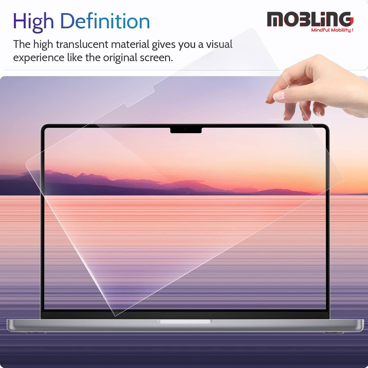 Image of Mobling Screen Guard for Motorola MotoBook 60 Pro Laptop (14 Inch Laptop With Aspect Ratio 16: 10)