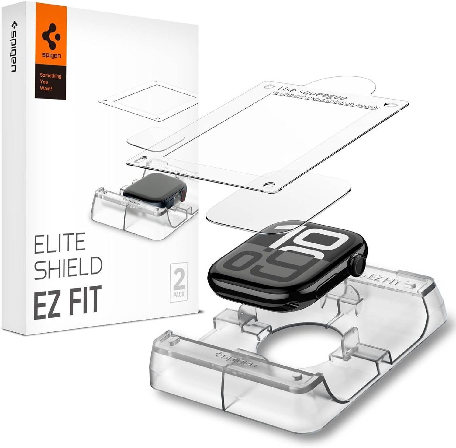 Spigen Screen Guard for Apple Watch 10 (46mm) (Pack of 2)
