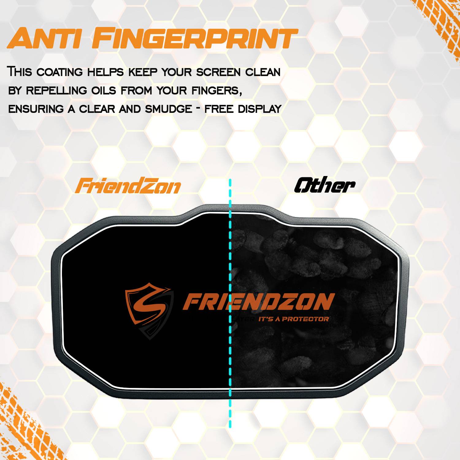 FriendZon Digital Meter Screen Guard for YAMAHA FZ-S Fi HYBRID 2025 - Image 4