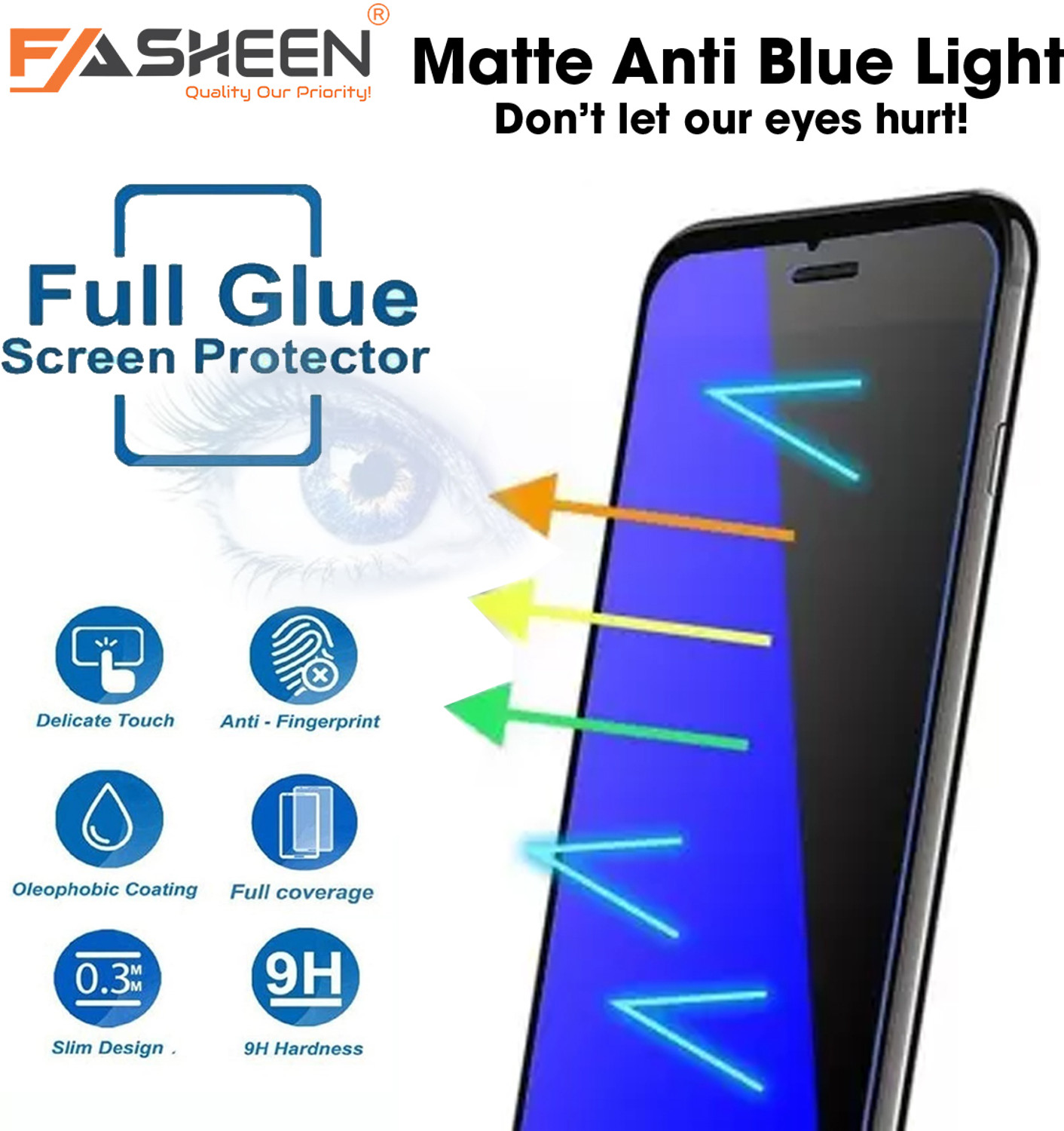 Image of Fasheen Screen Guard for Samsung F23 (Anti Blue Matte)