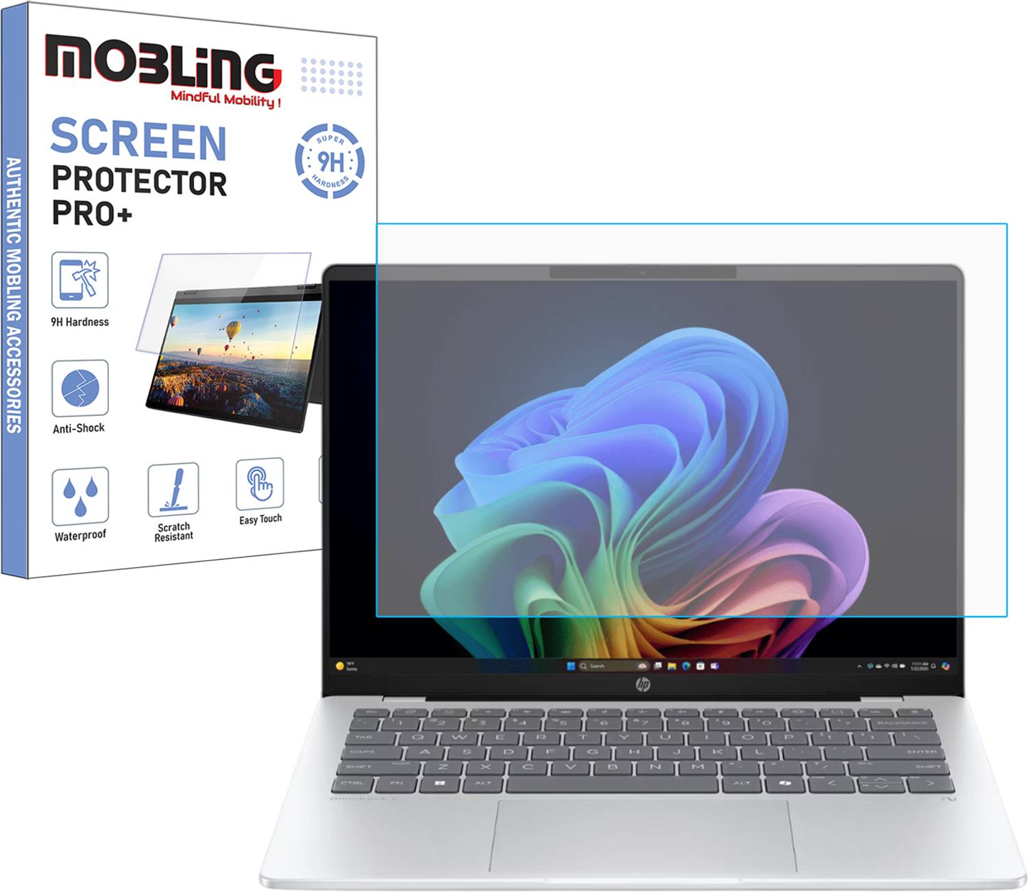 Mobling Screen Guard for HP OmniBook 5 OLED & OmniBook 7 (Previously Pavilion) / HP Elite 640 G11 / OmniBook X Flip (14 Inch, 16:10 Ratio Laptop)