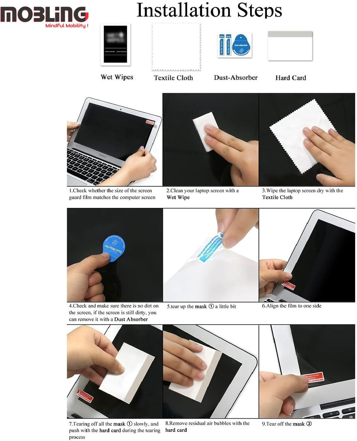 Image of Mobling Screen Guard for Motorola MotoBook 60 Pro Laptop (14 Inch Laptop With Aspect Ratio 16: 10)