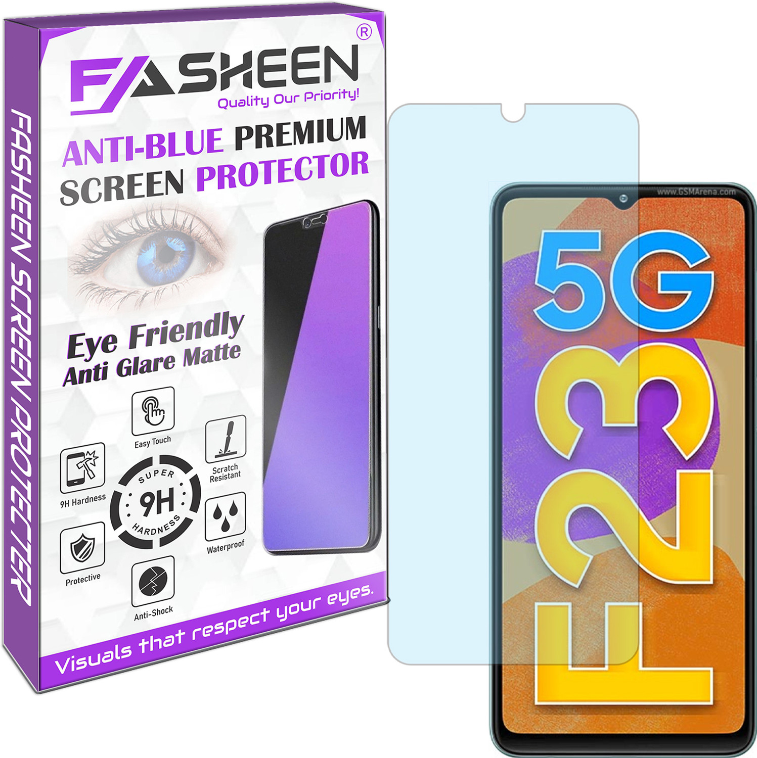 Image of Fasheen Screen Guard for Samsung F23 (Anti Blue Matte)