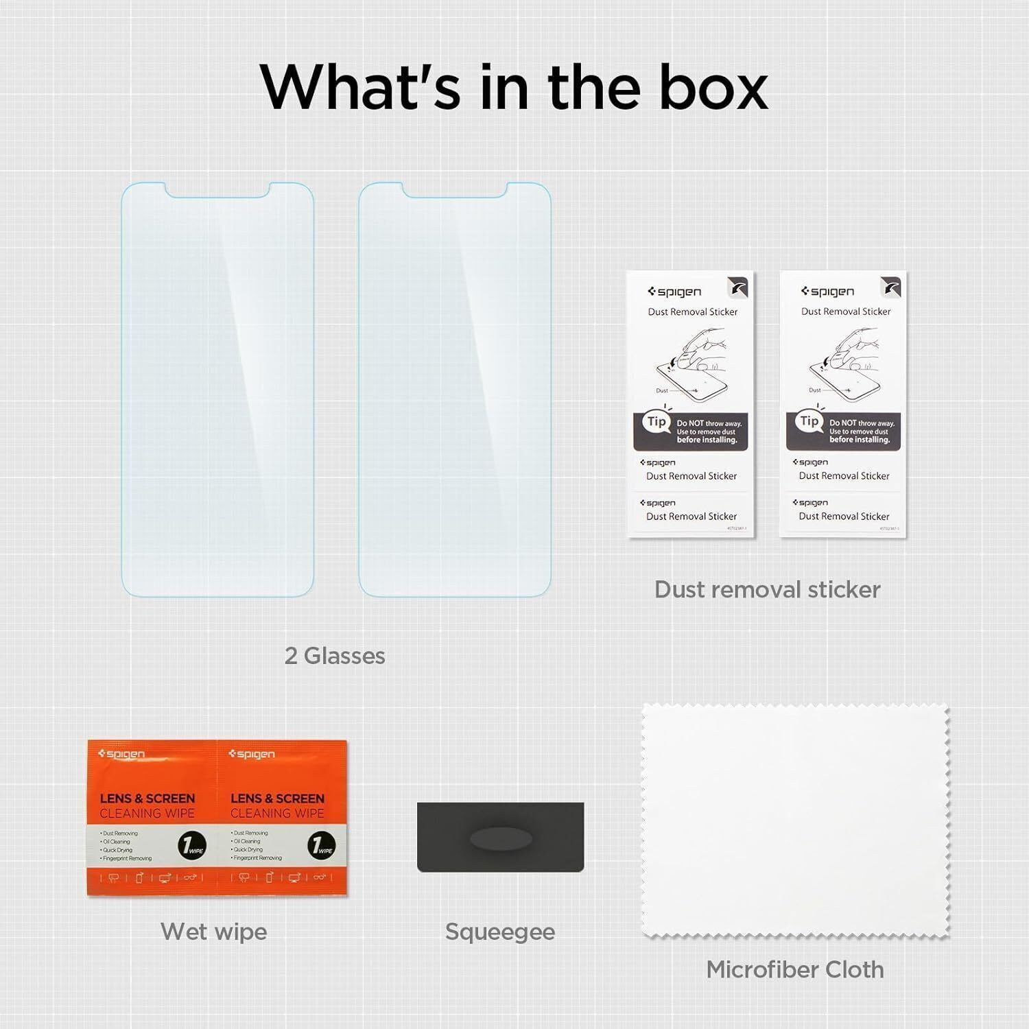 Image of Spigen Tempered Glass Guard for iPhone 11