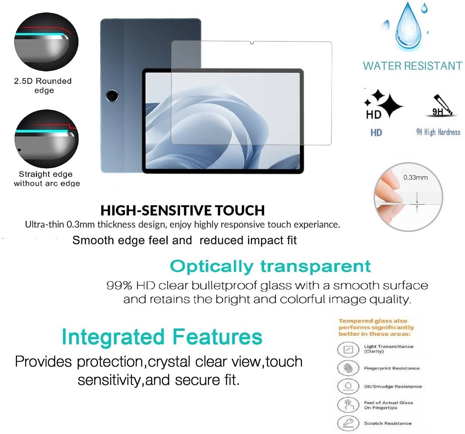 Vetrivel Tempered Glass Guard for Oppo Pad SE 11 inch Pack of 1 - Image 3