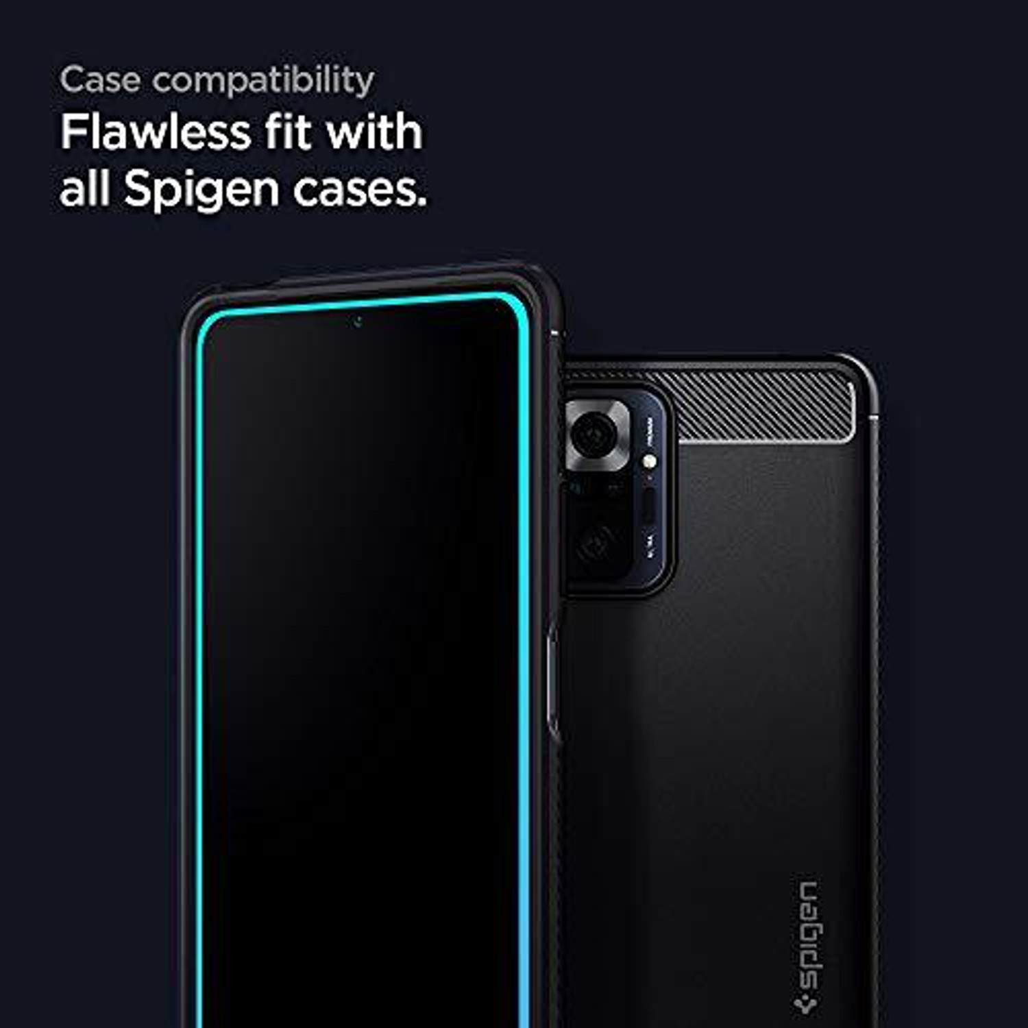 Image of Spigen Tempered Glass Guard for Redmi Note 10 Pro and Redmi Note 10 Pro Max