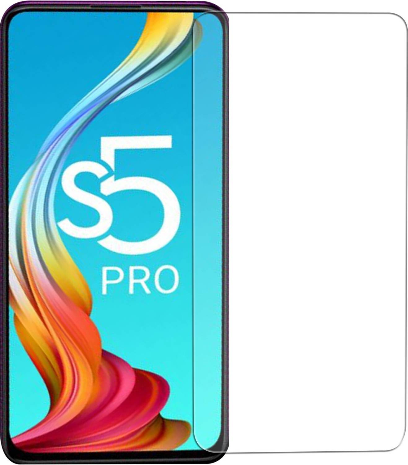 RCHJV Tempered Glass Guard for Infinix S5 Pro (Pack of 1)