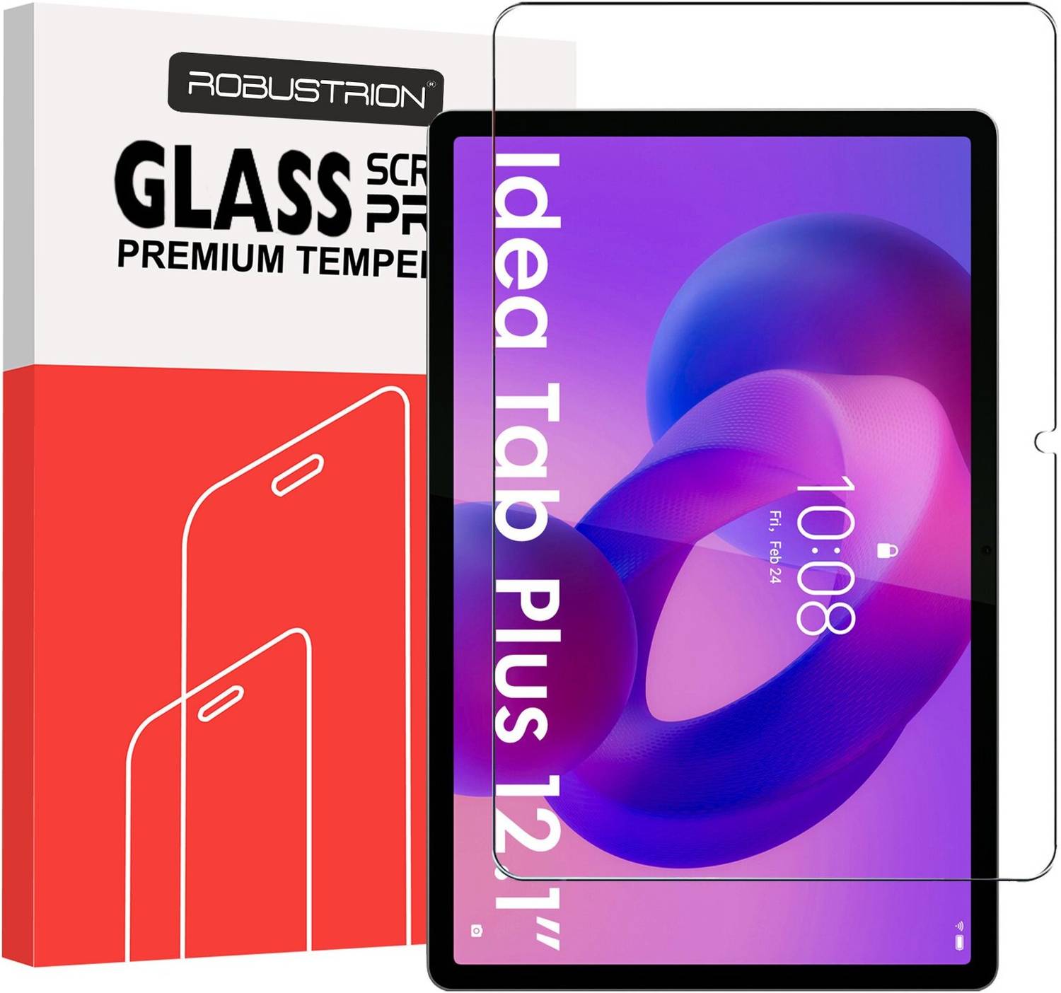 ROBUSTRION Tempered Glass Guard for Lenovo Idea Tab Plus 12.1 inch