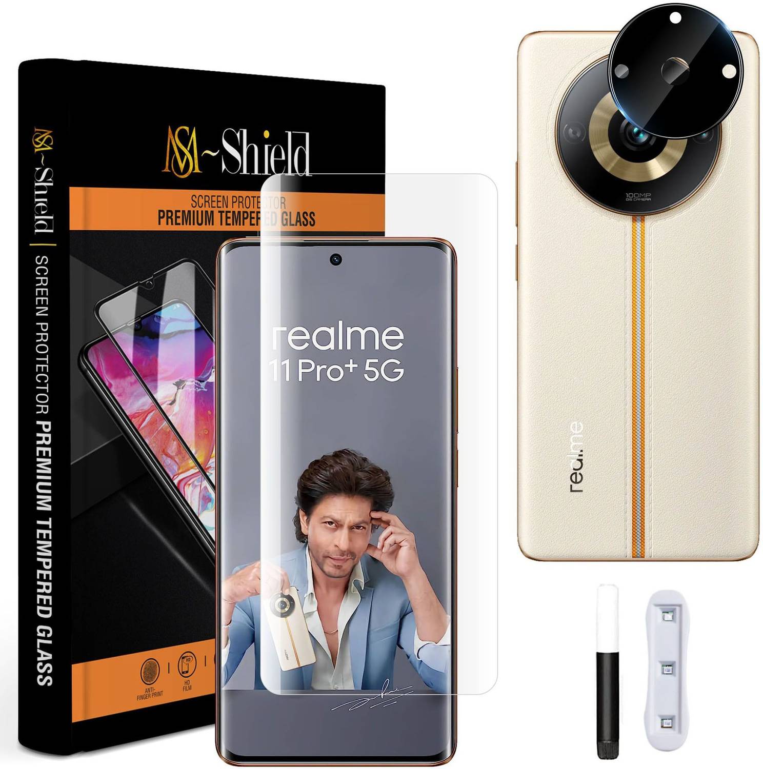 MS-Shield Tempered Glass Guard for Realme 11 Pro 5G, With Advance