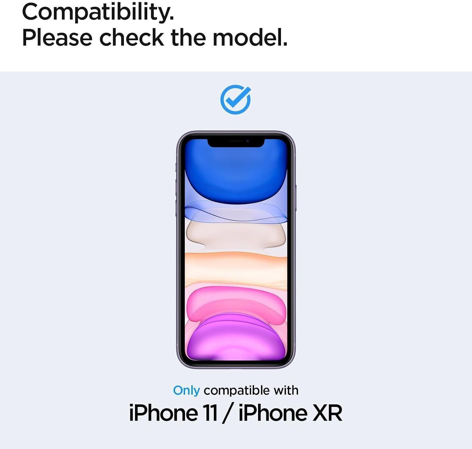 Image of Spigen Tempered Glass Guard for iPhone 11