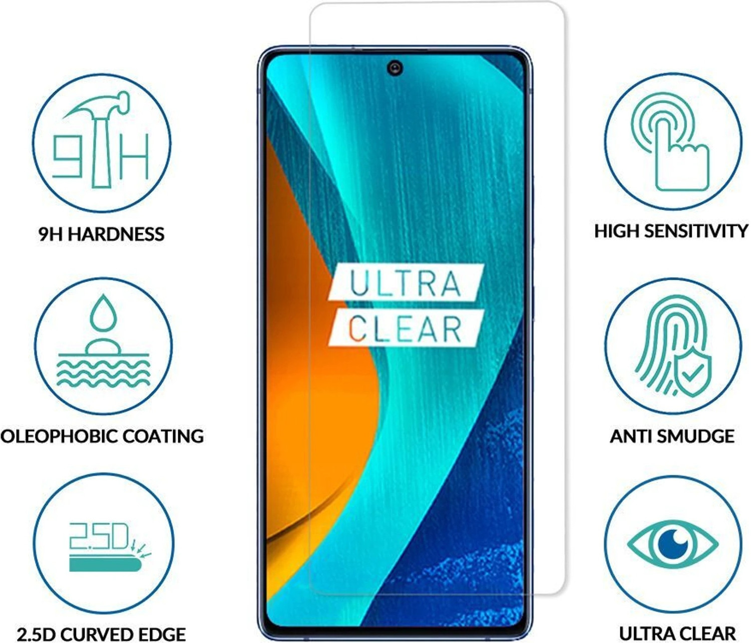 Image of Sprig Tempered Glass Guard for IQOO Neo 10, iQOO Neo 10