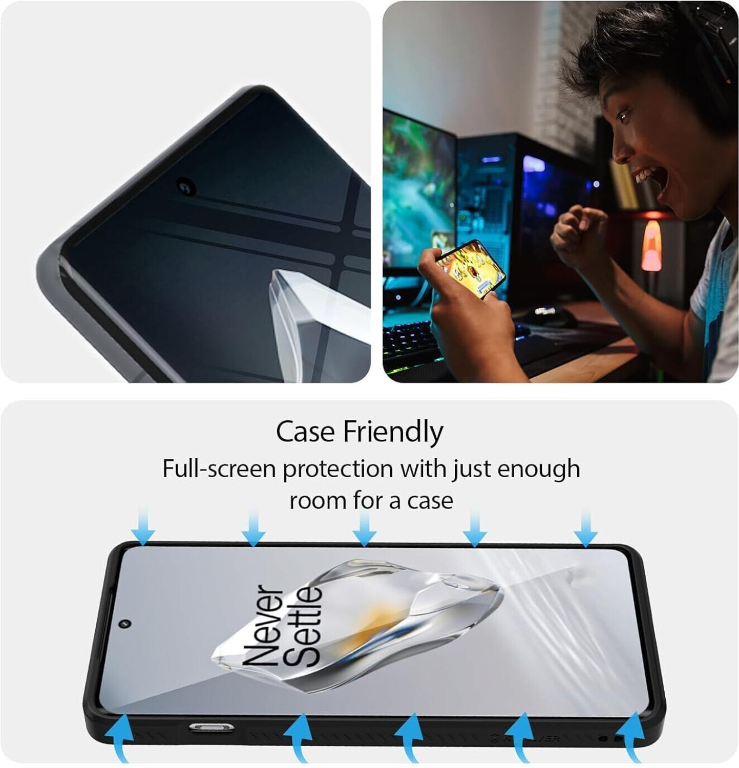 Image of Kapaver Tempered Glass Guard for OnePlus 12R